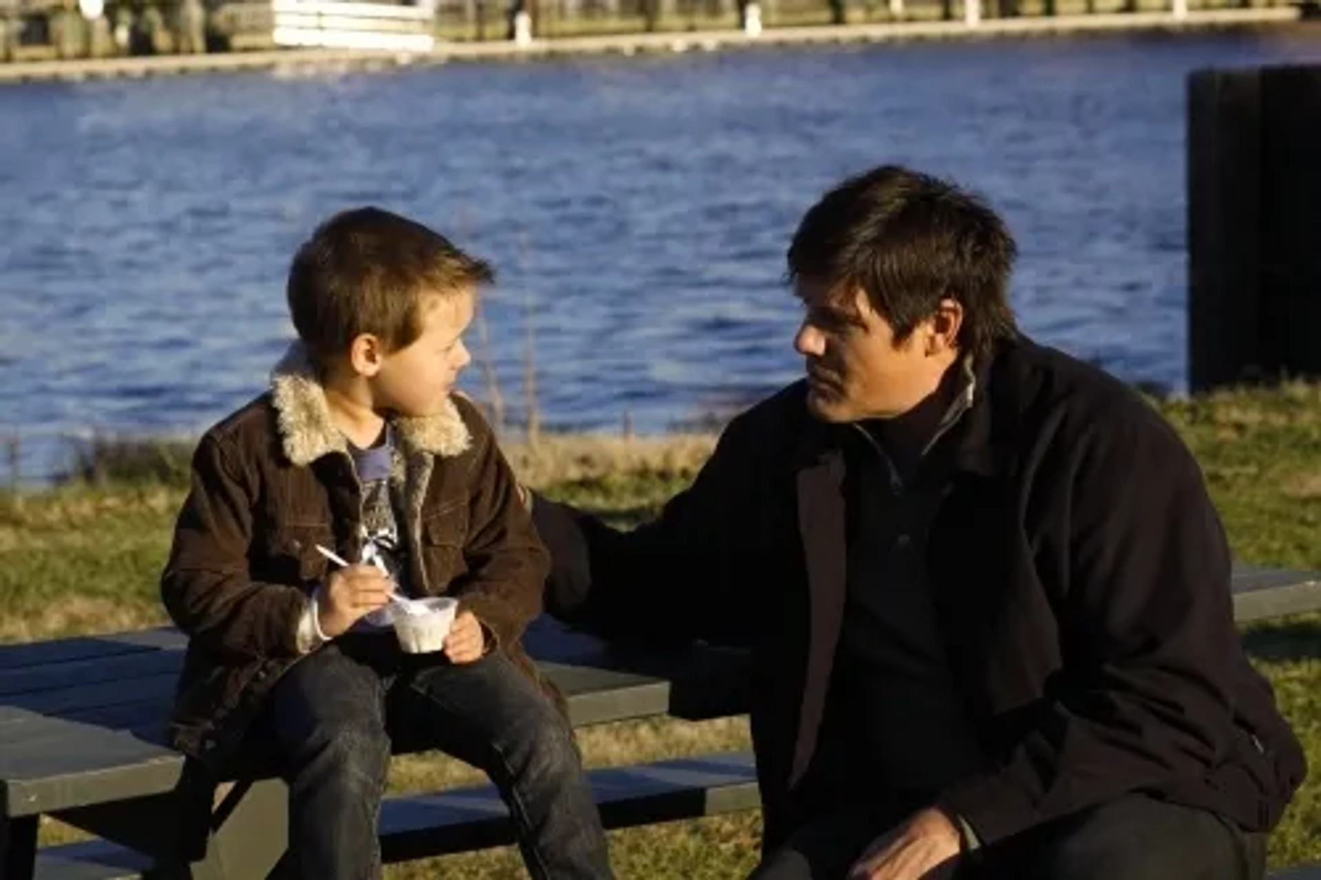 Paul Johansson and Jackson Brundage in One Tree Hill (2003)