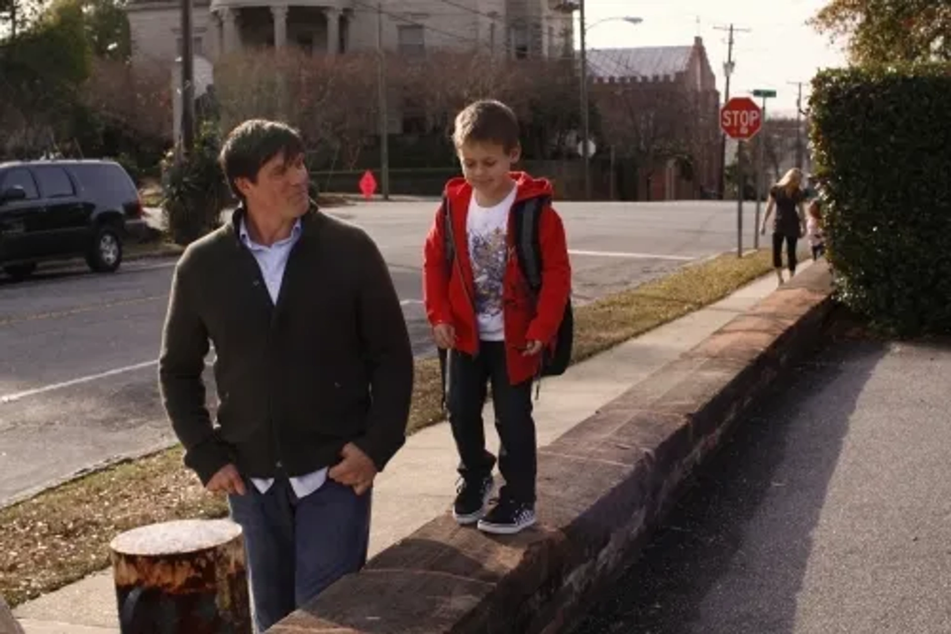 Paul Johansson and Jackson Brundage in One Tree Hill (2003)