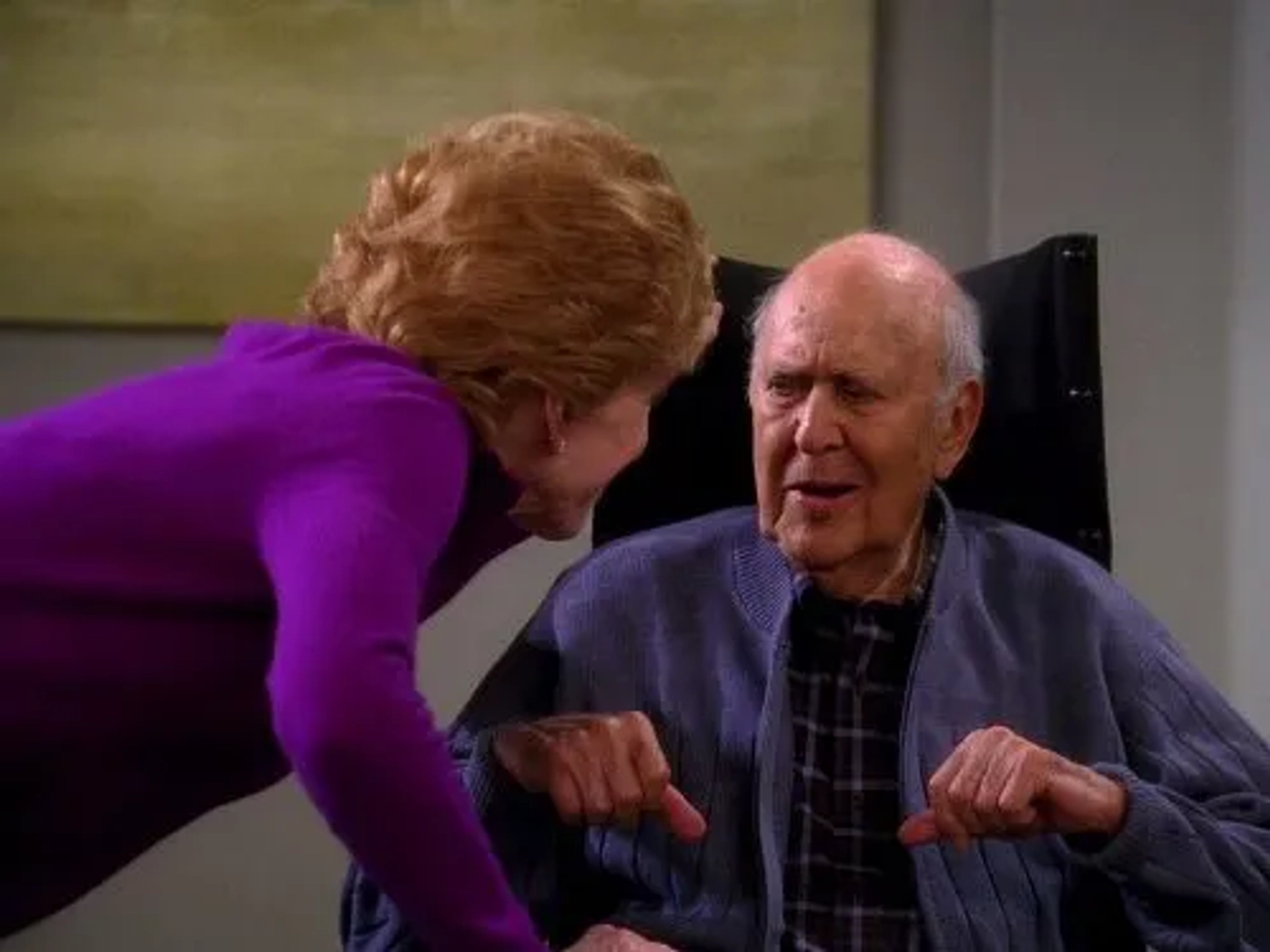 Carl Reiner and Holland Taylor in Two and a Half Men (2003)