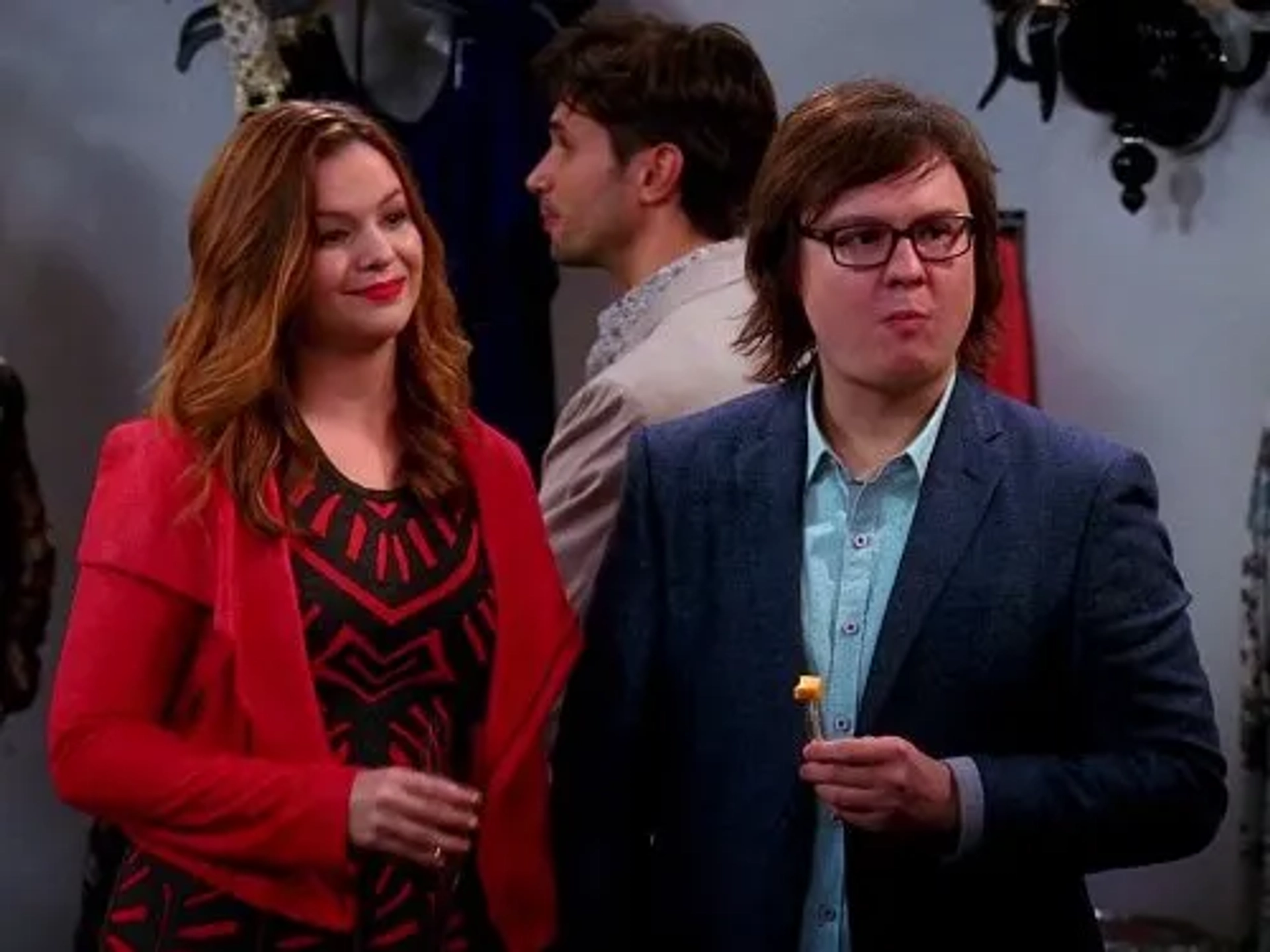 Clark Duke and Amber Tamblyn in Two and a Half Men (2003)