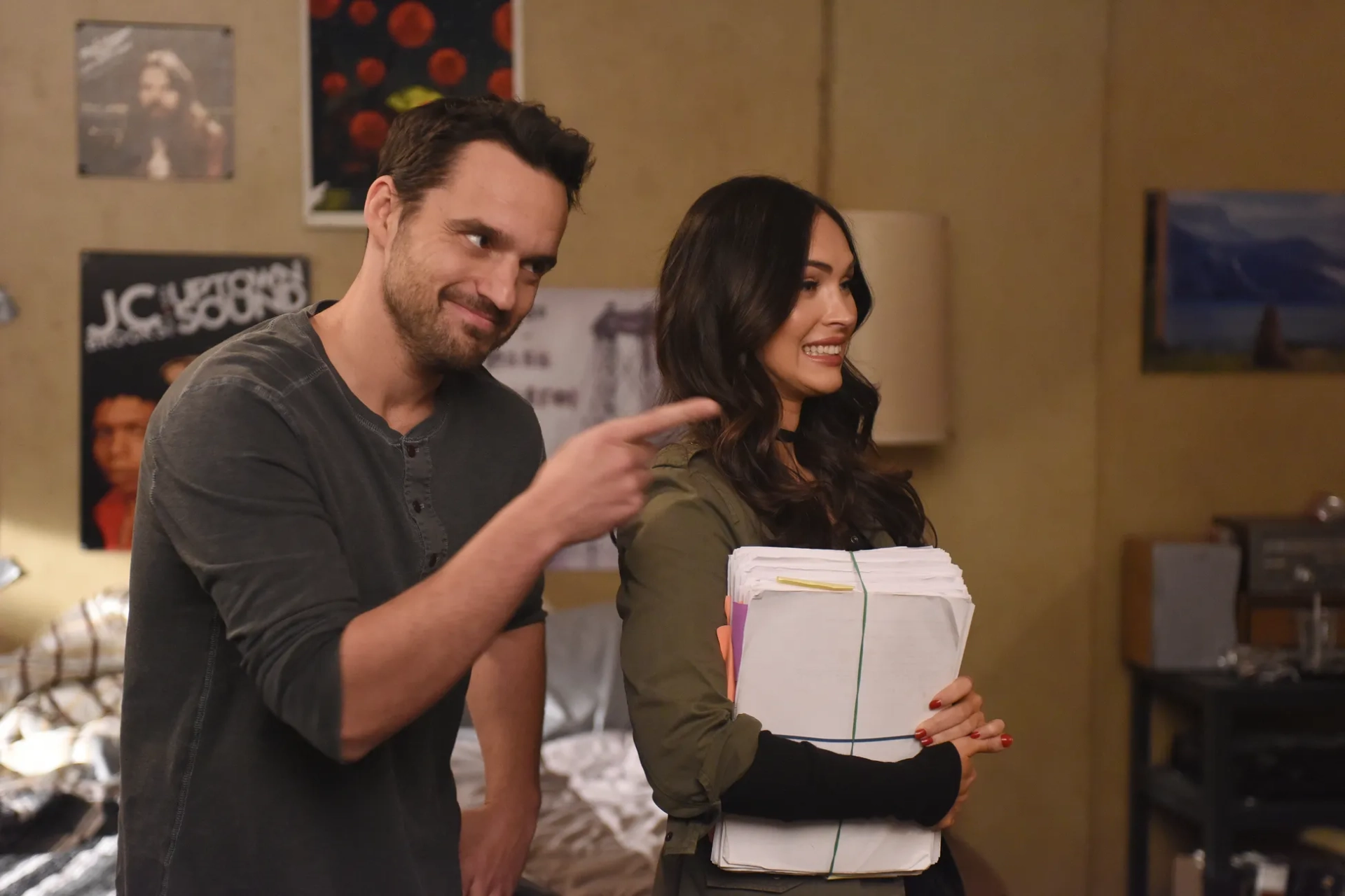 Megan Fox and Jake Johnson in New Girl (2011)