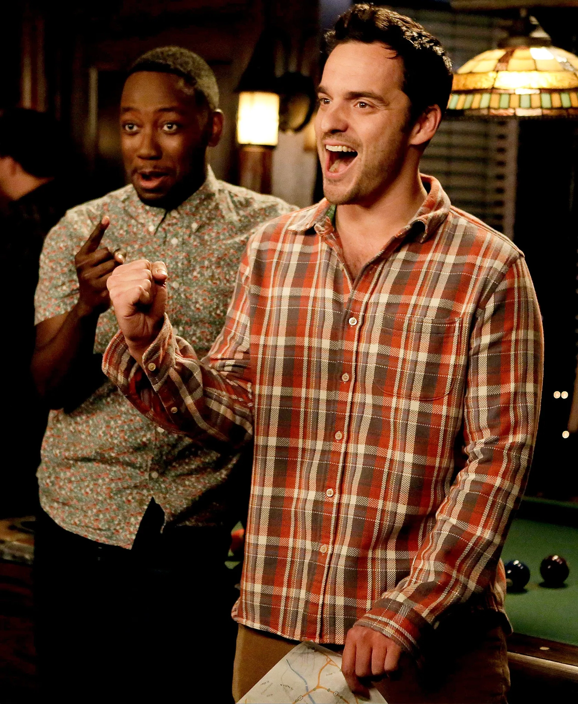 Lamorne Morris and Jake Johnson in New Girl (2011)