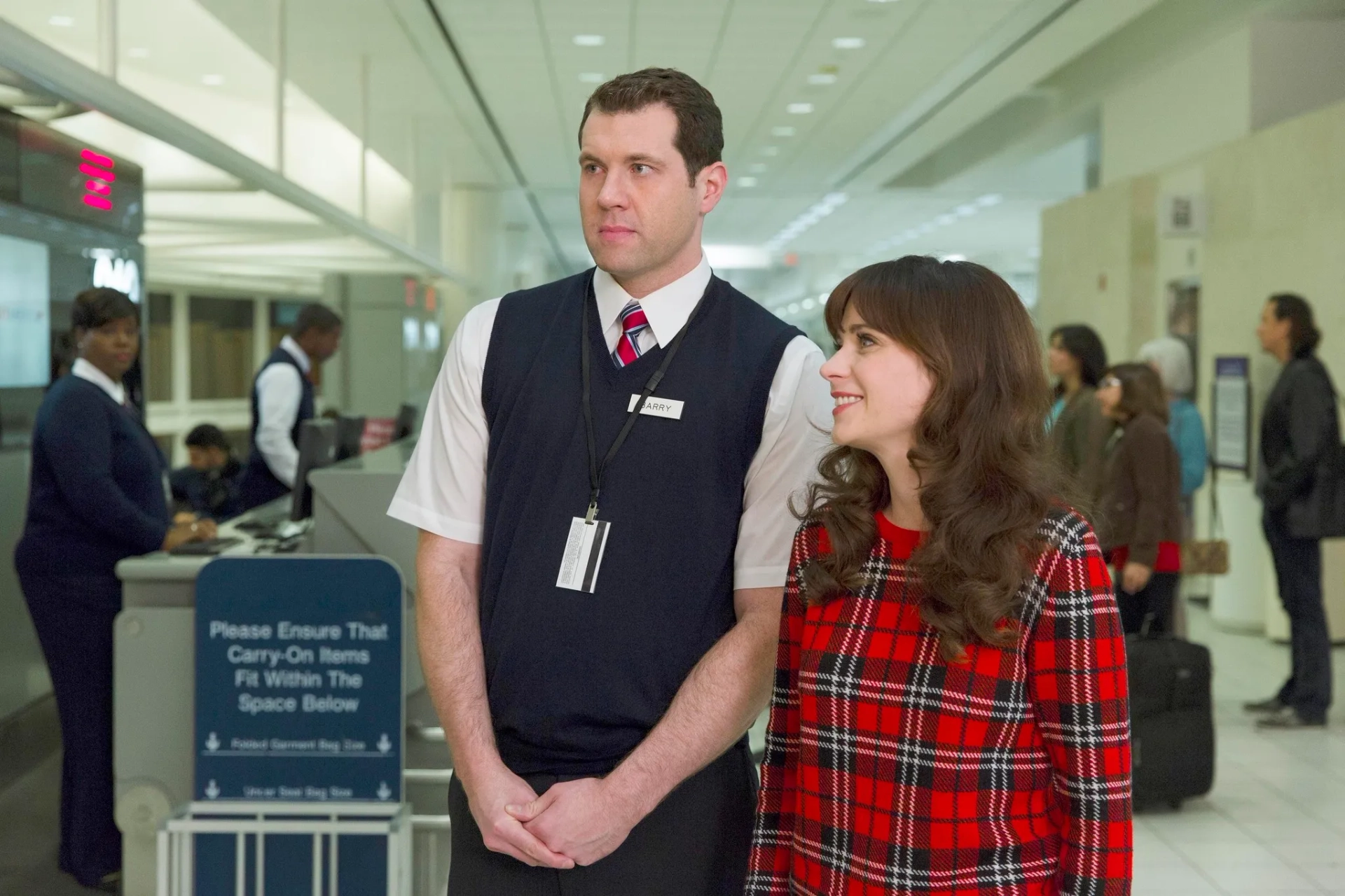 Zooey Deschanel and Billy Eichner in New Girl (2011)