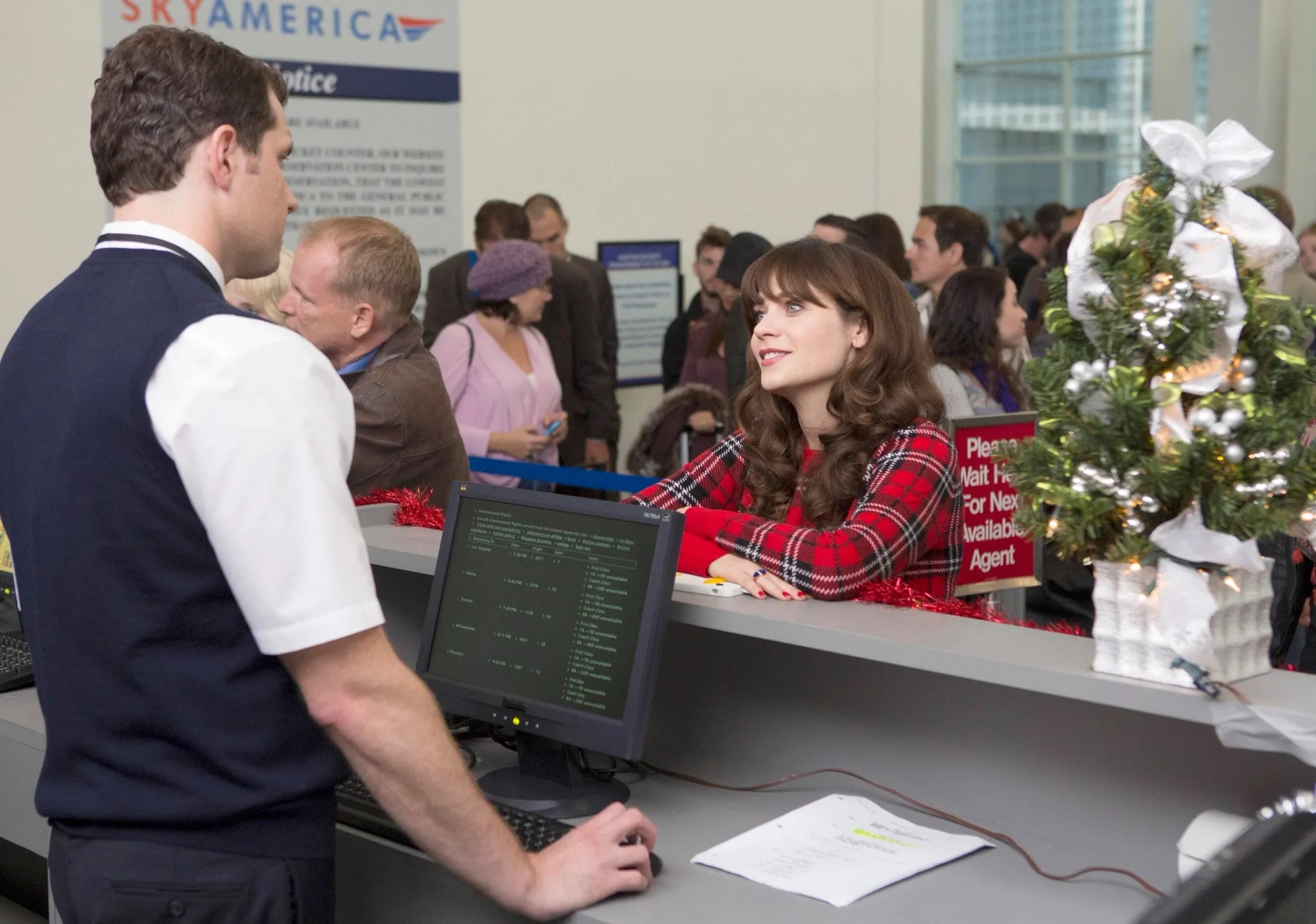 Zooey Deschanel and Billy Eichner in New Girl (2011)