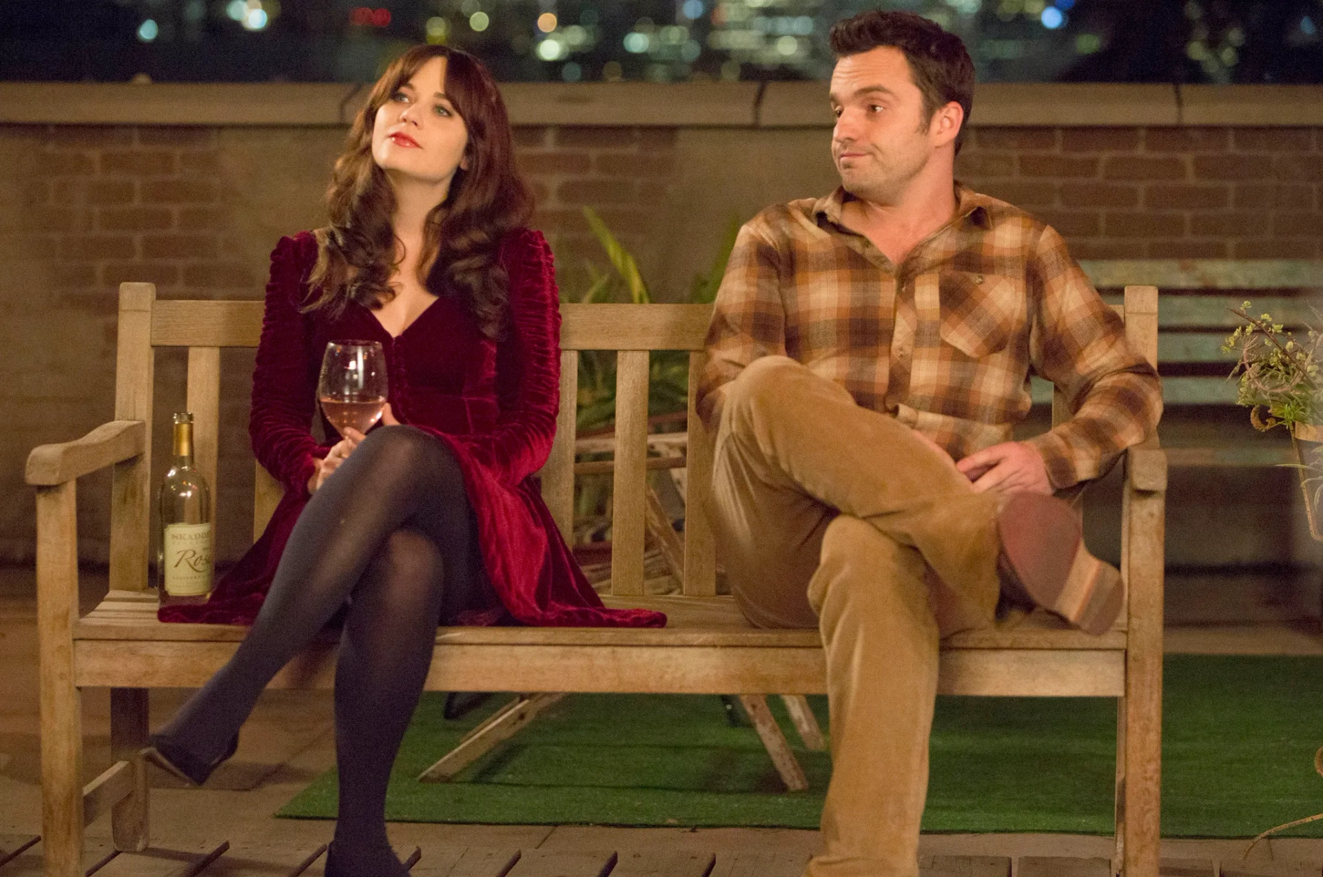 Zooey Deschanel and Jake Johnson in New Girl (2011)