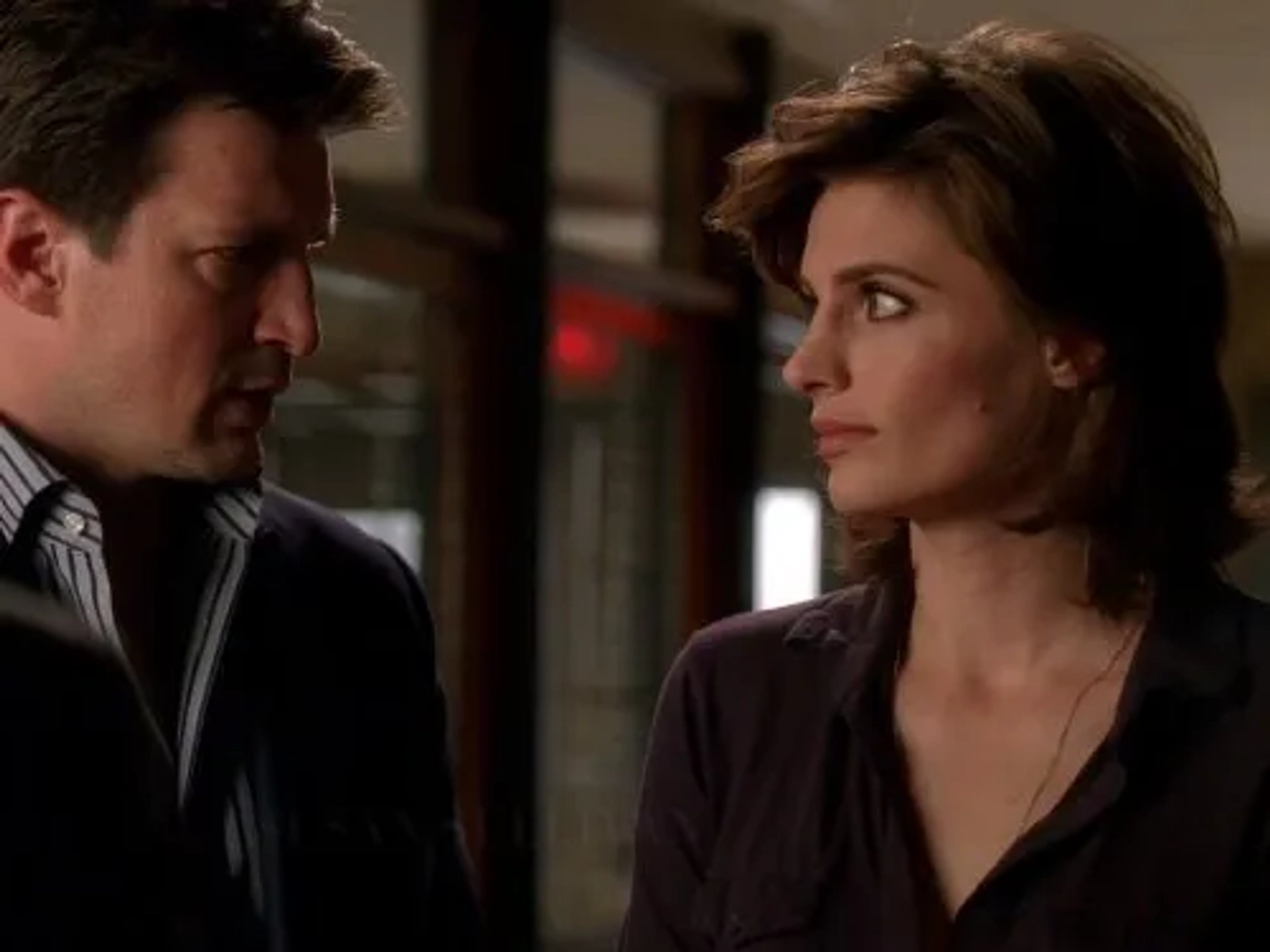 Nathan Fillion and Stana Katic in Castle (2009)