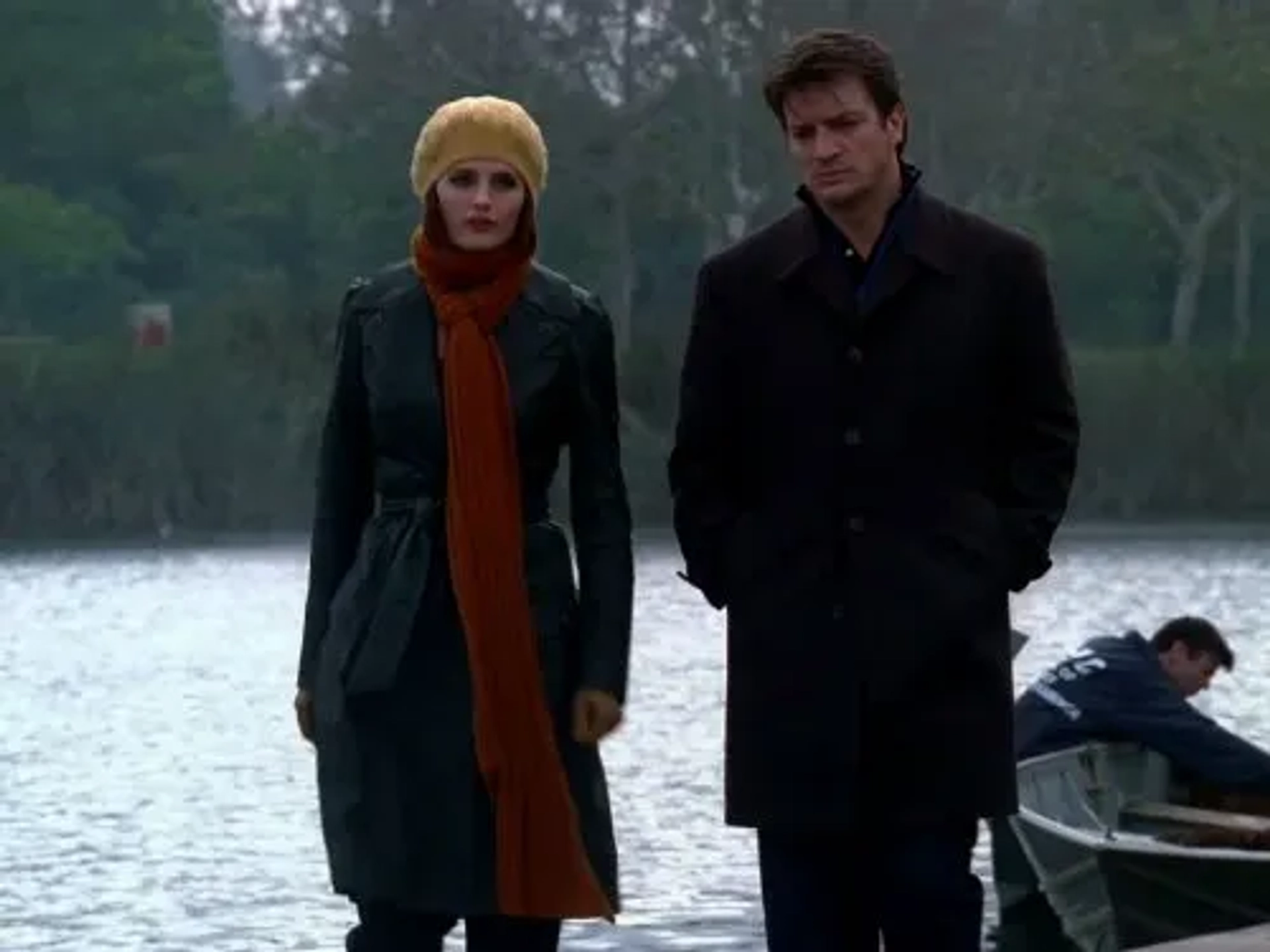 Nathan Fillion and Stana Katic in Castle (2009)