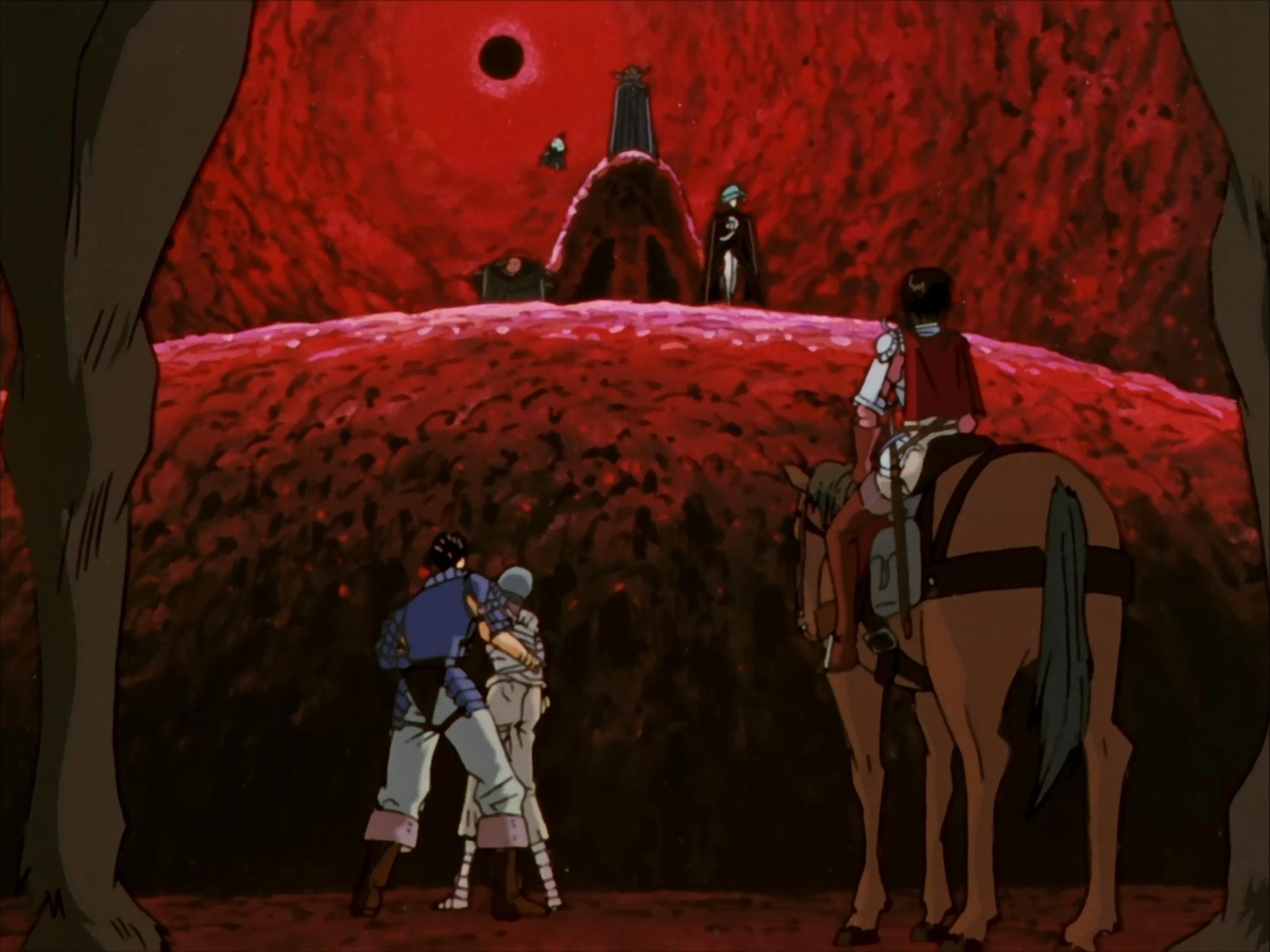 Chafûrin, Nobutoshi Canna, Unshô Ishizuka, Yûko Miyamura, Toshiyuki Morikawa, Toku Nishio, and Atsuko Tanaka in Berserk (1997)