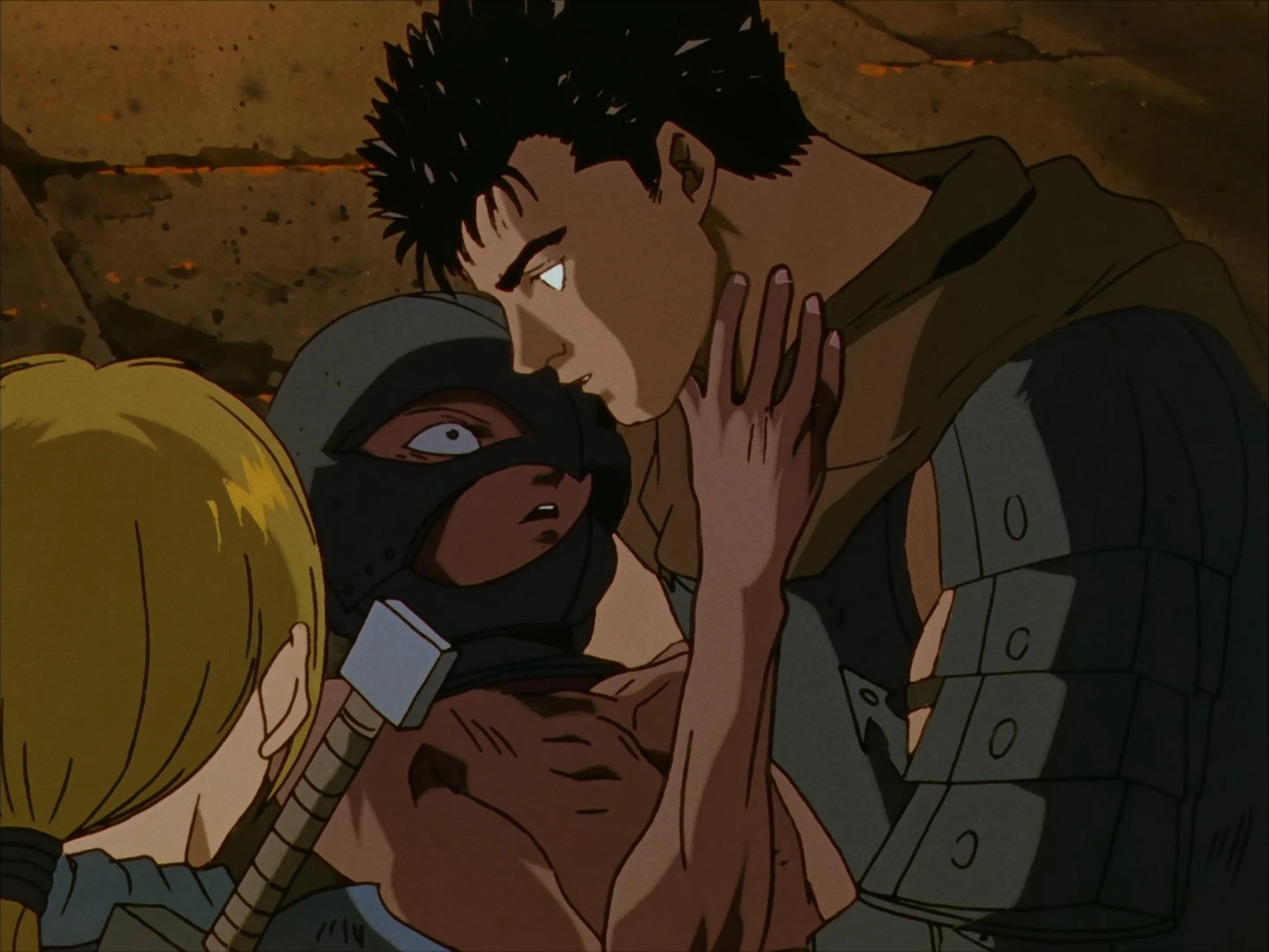 Nobutoshi Canna, Akira Ishida, and Toshiyuki Morikawa in Berserk (1997)