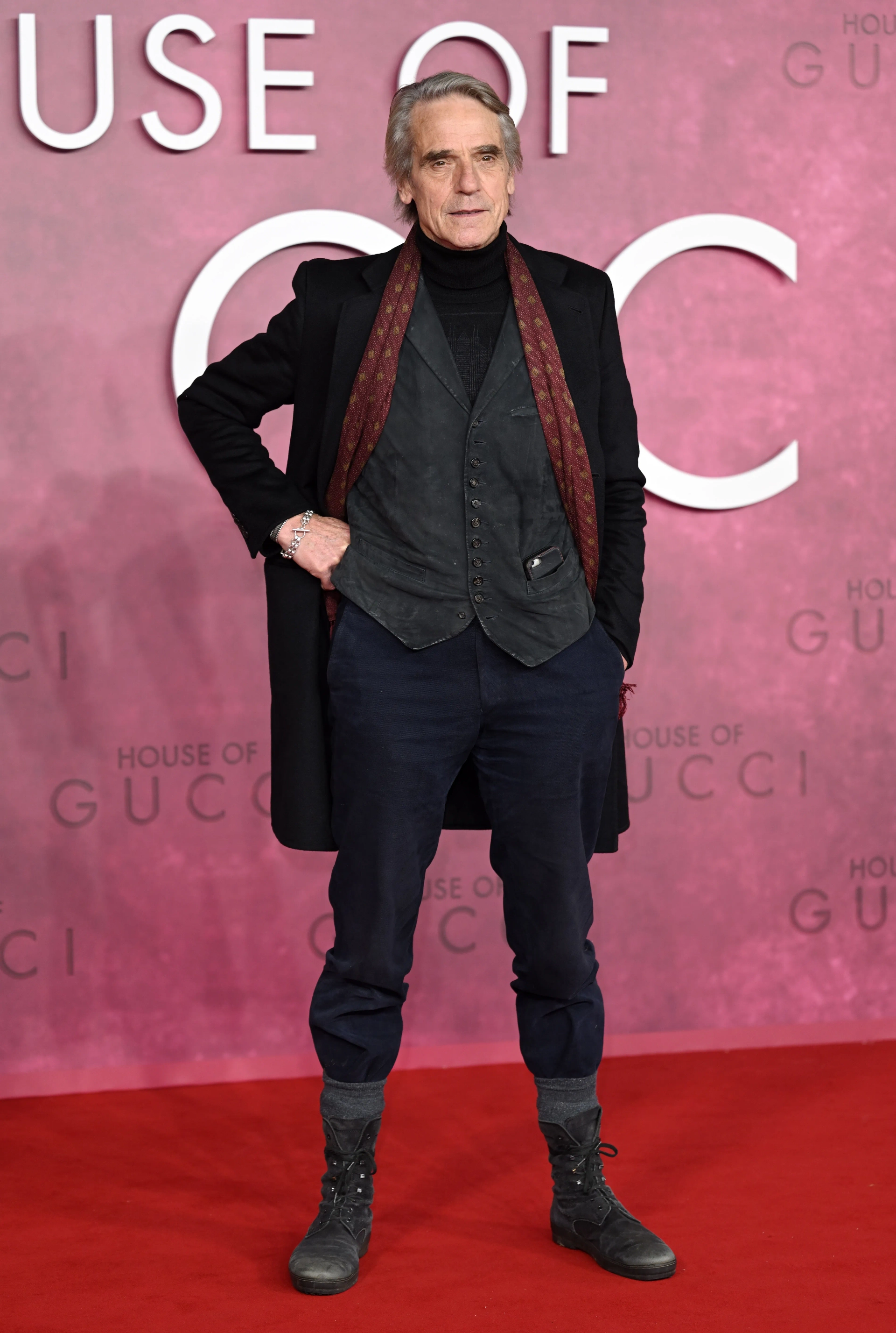 Jeremy Irons at an event for House of Gucci (2021)