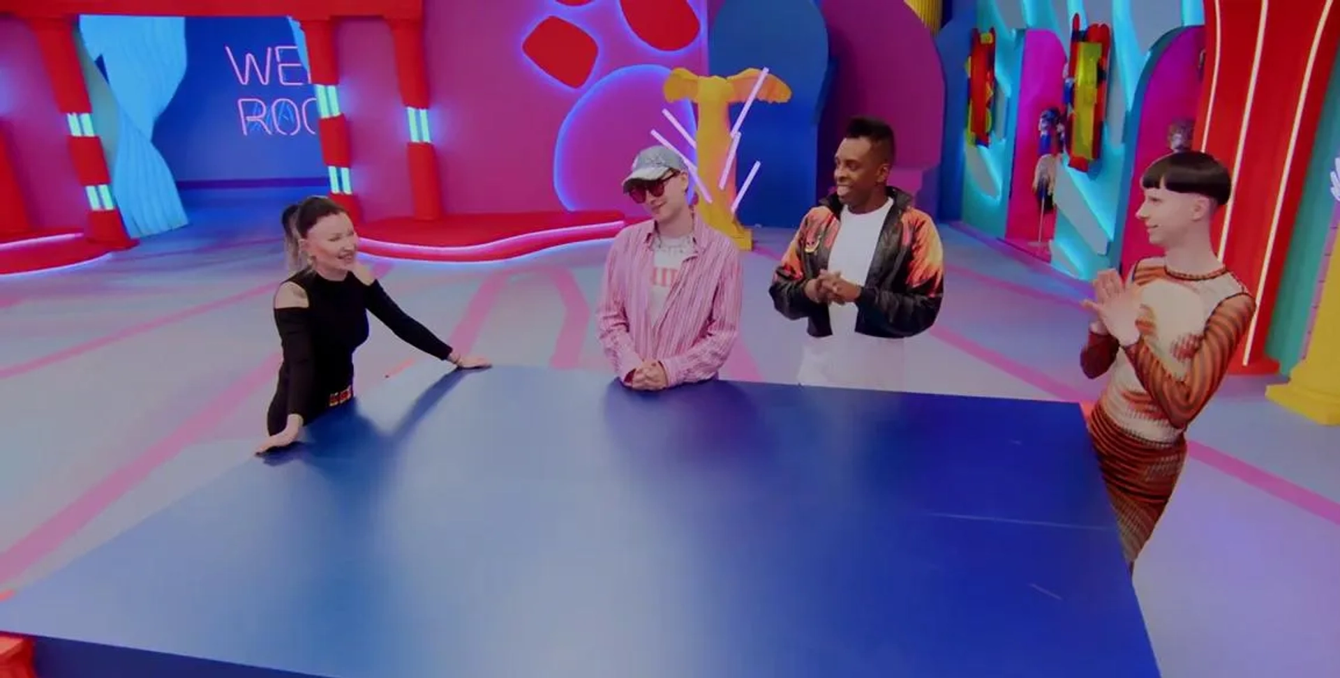 Kelly Heelton, Metamorkid, Yvonne Nightstand, and Pandora Nox in Drag Race Germany (2023)