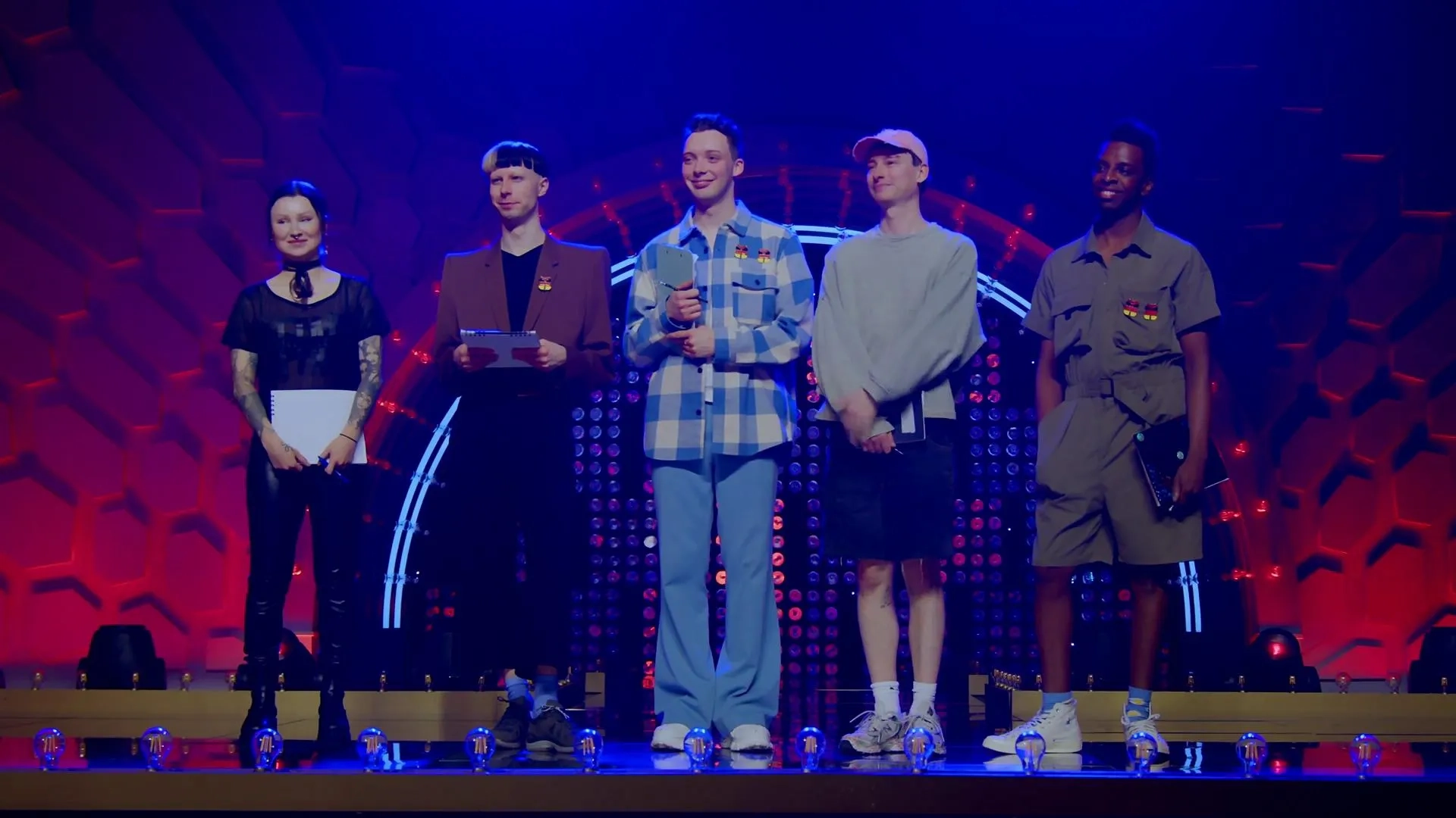 Kelly Heelton, Loreley Rivers, Metamorkid, Yvonne Nightstand, and Pandora Nox in Drag Race Germany (2023)