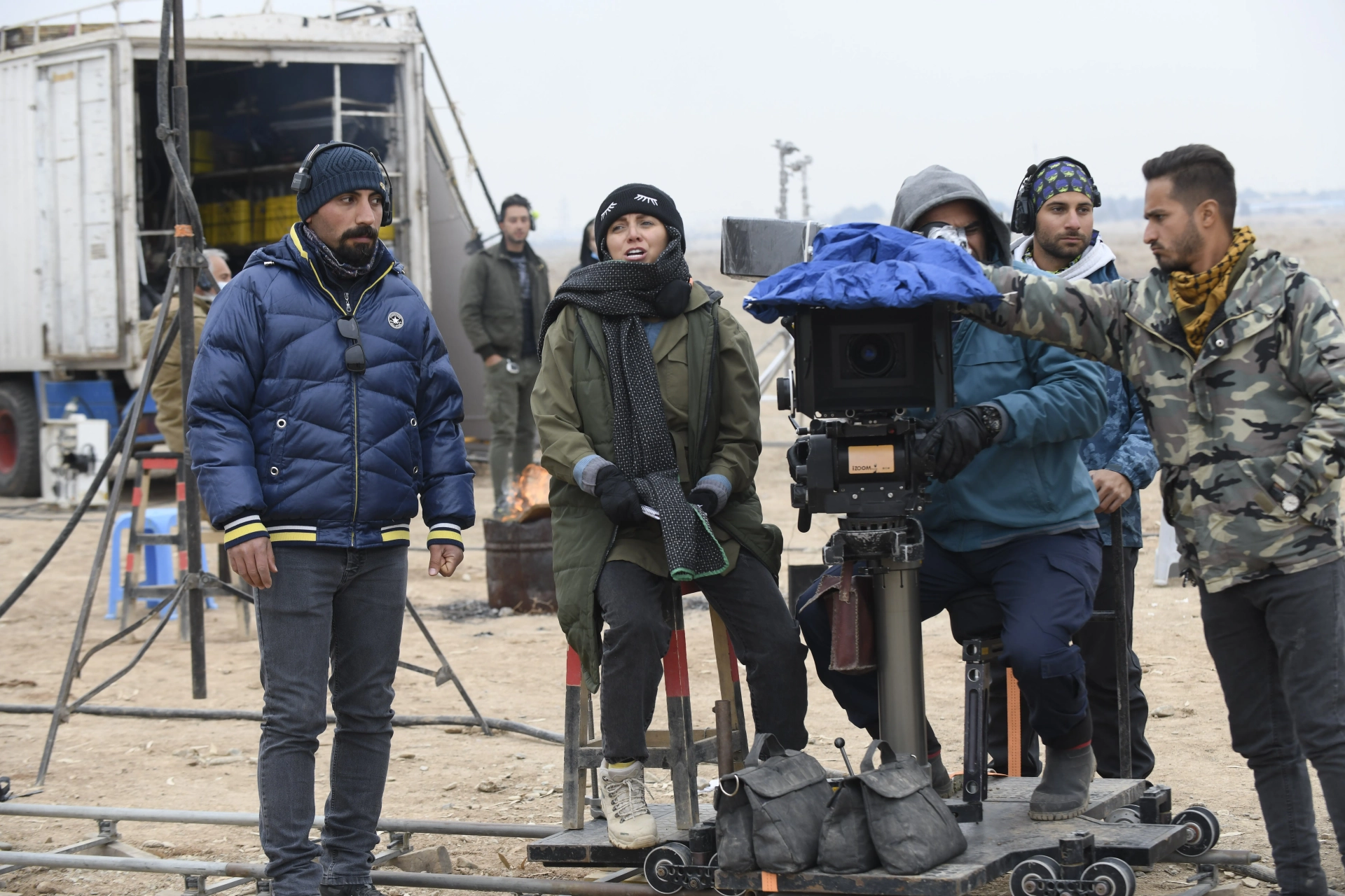 Leili Aaj and Alireza Barazandeh in Colonel Soraya (2023)