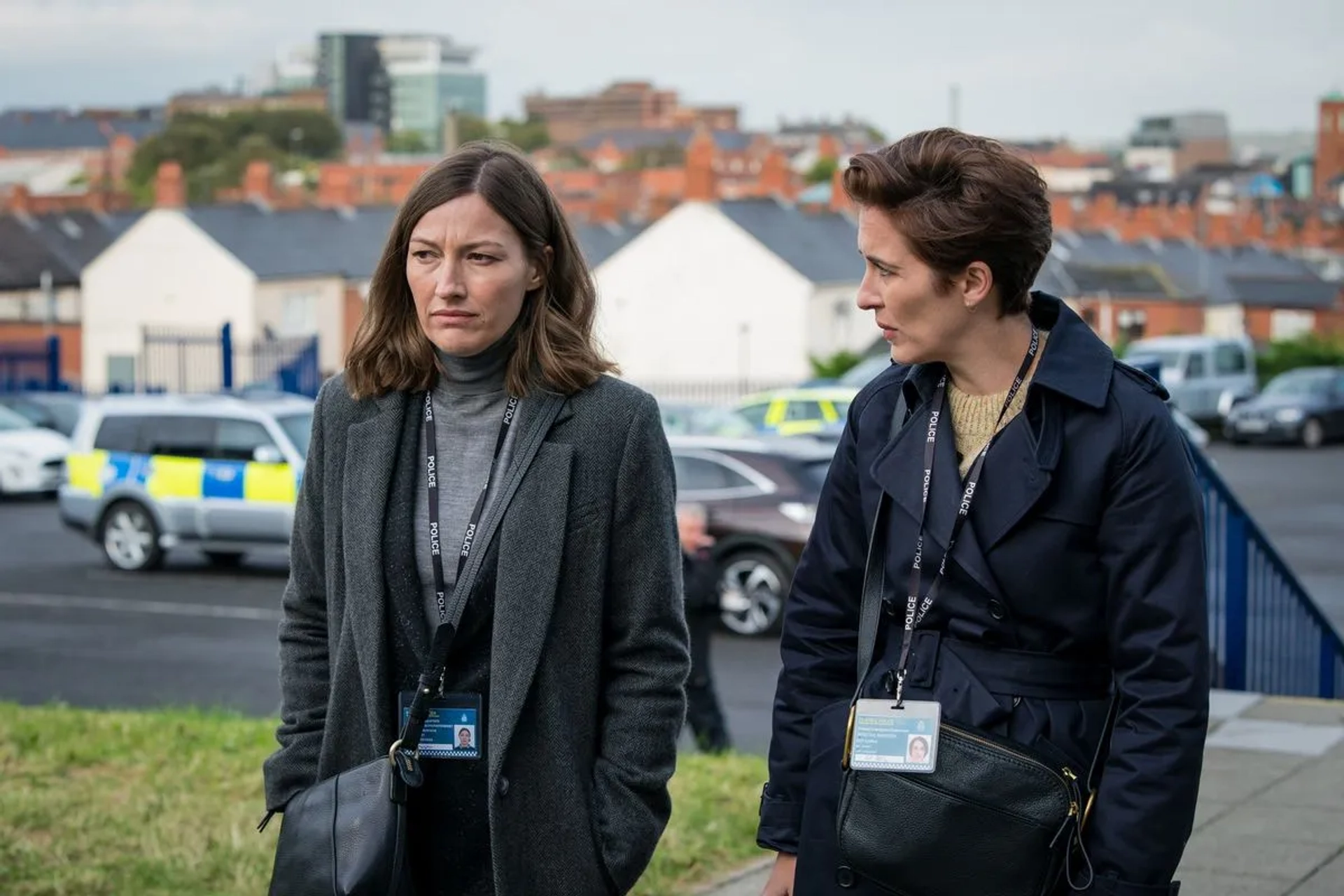 Kelly Macdonald and Vicky McClure in Line of Duty (2012)
