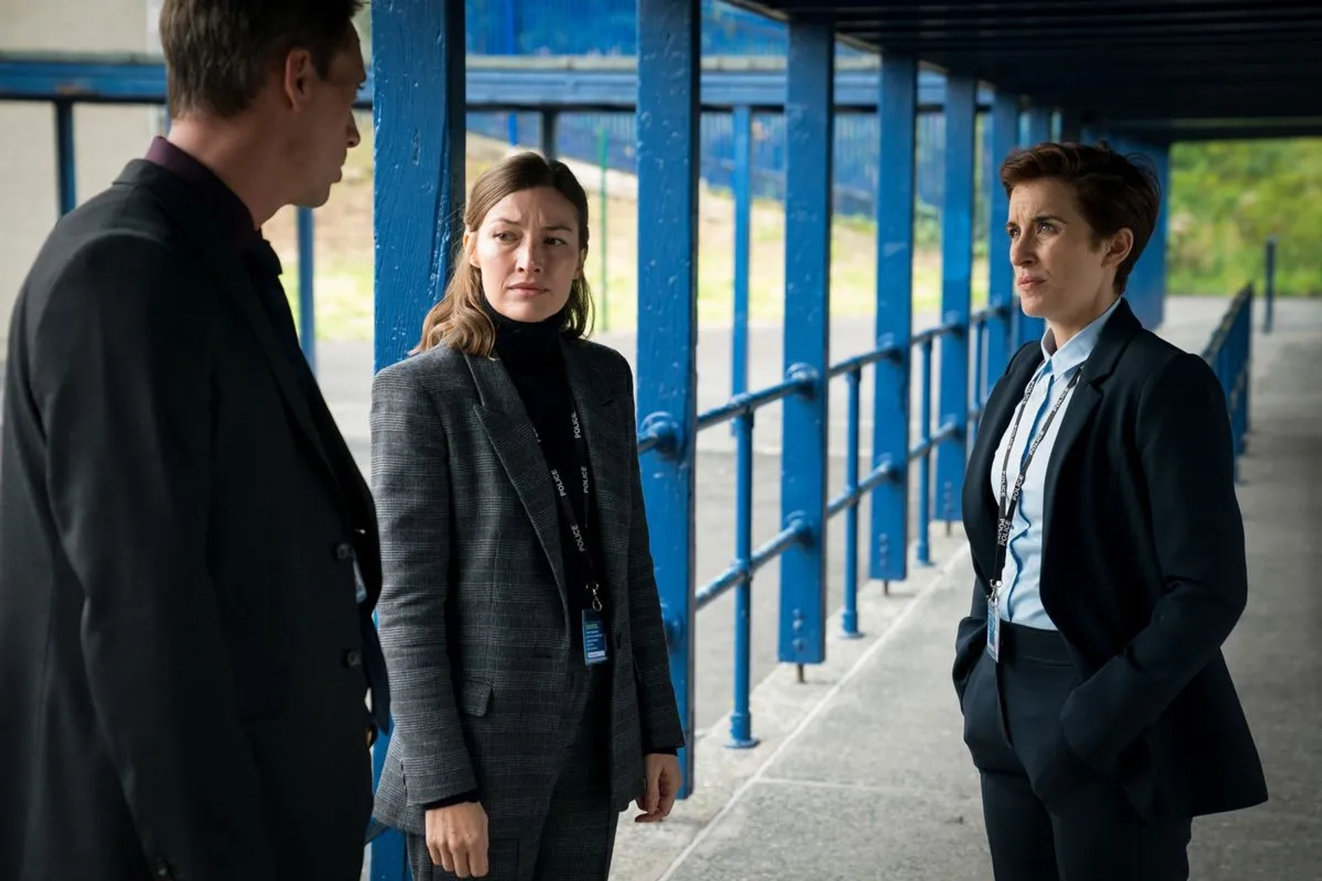 Kelly Macdonald and Vicky McClure in Line of Duty (2012)