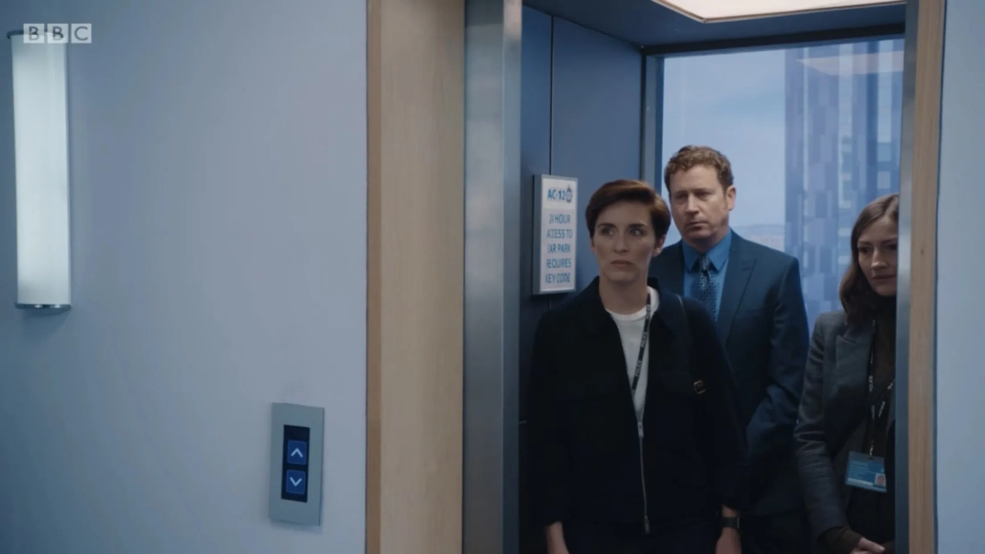 Kelly Macdonald, Vicky McClure, and Nigel Boyle in Line of Duty (2012)
