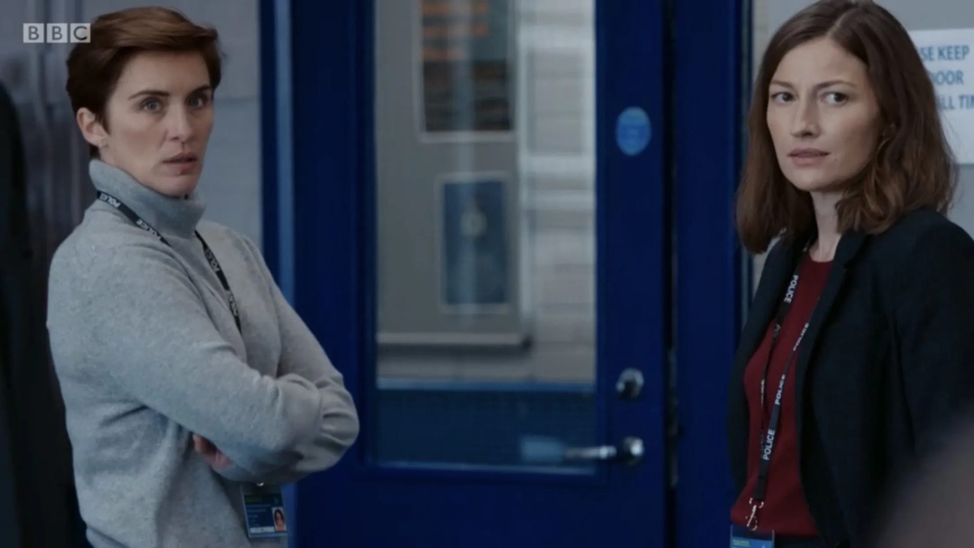 Kelly Macdonald and Vicky McClure in Line of Duty (2012)