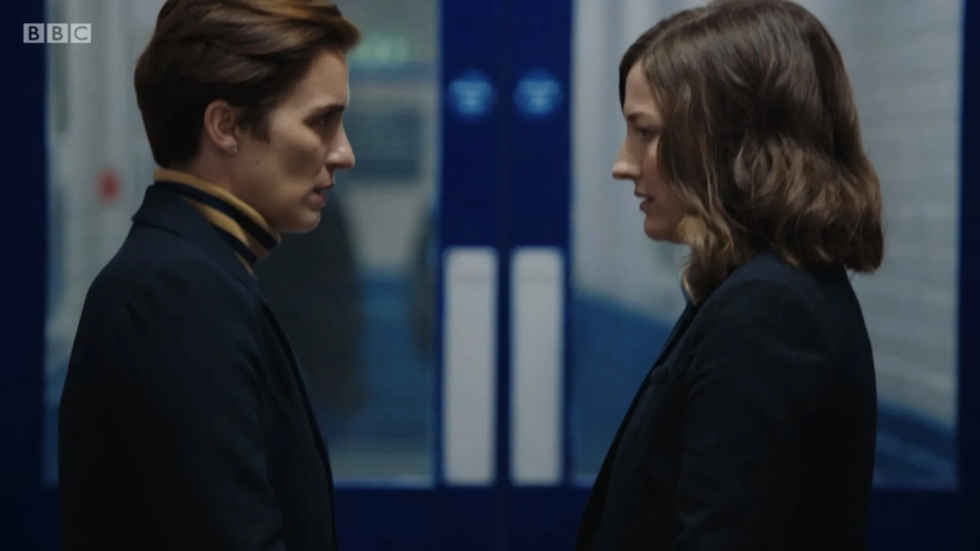 Kelly Macdonald and Vicky McClure in Line of Duty (2012)