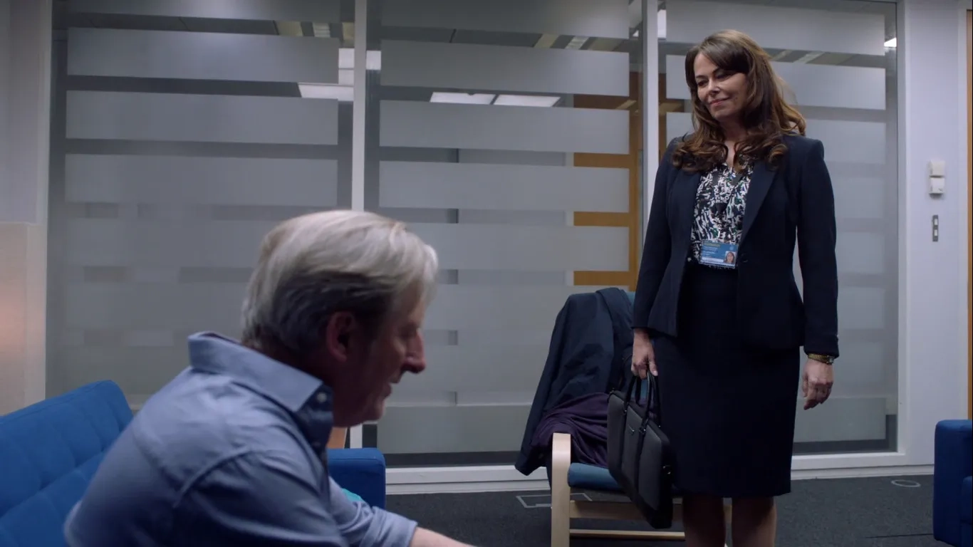 Adrian Dunbar and Polly Walker in Line of Duty (2012)