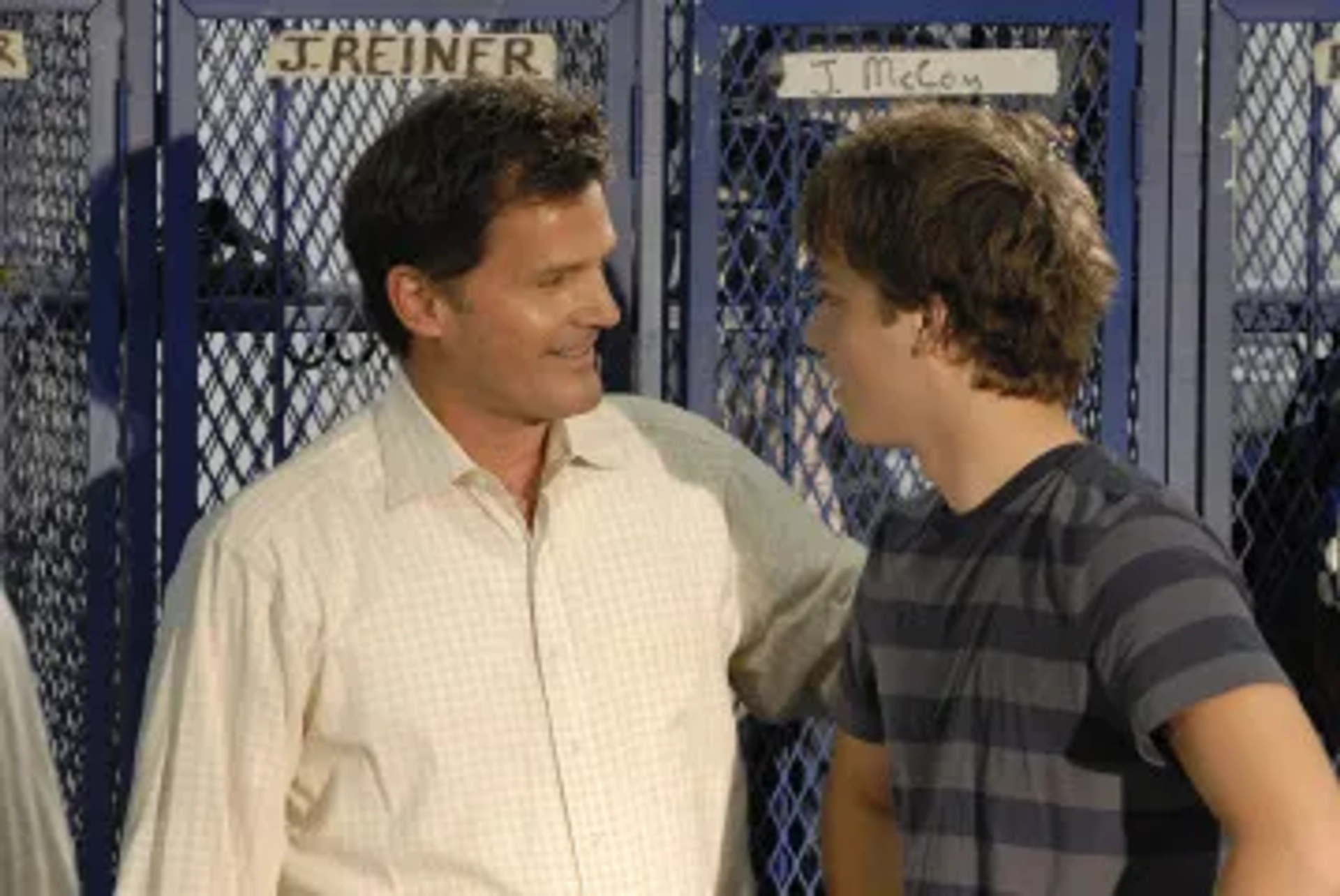 D.W. Moffett and Jeremy Sumpter in Friday Night Lights (2006)