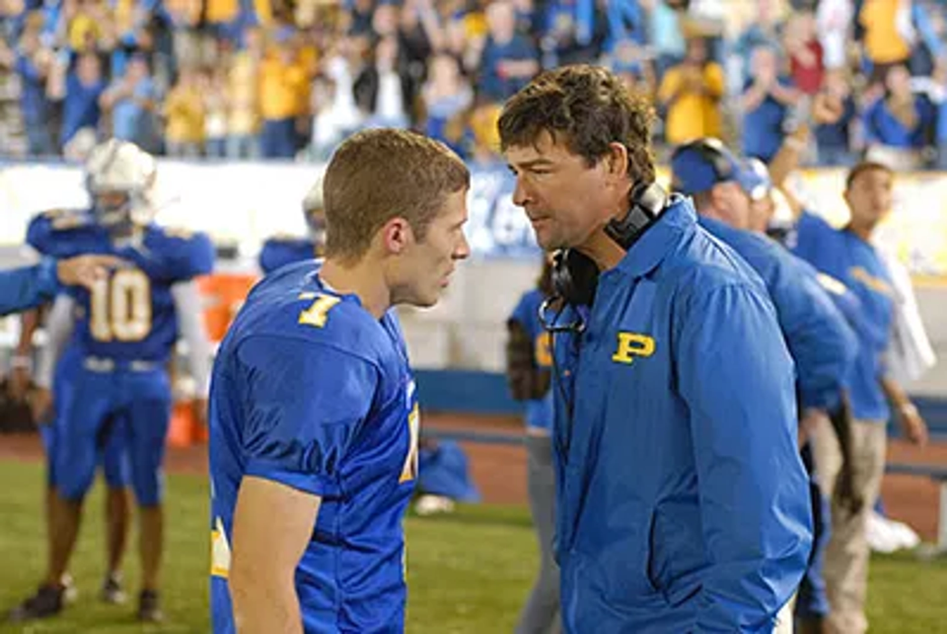 Kyle Chandler and Zach Gilford in Friday Night Lights (2006)