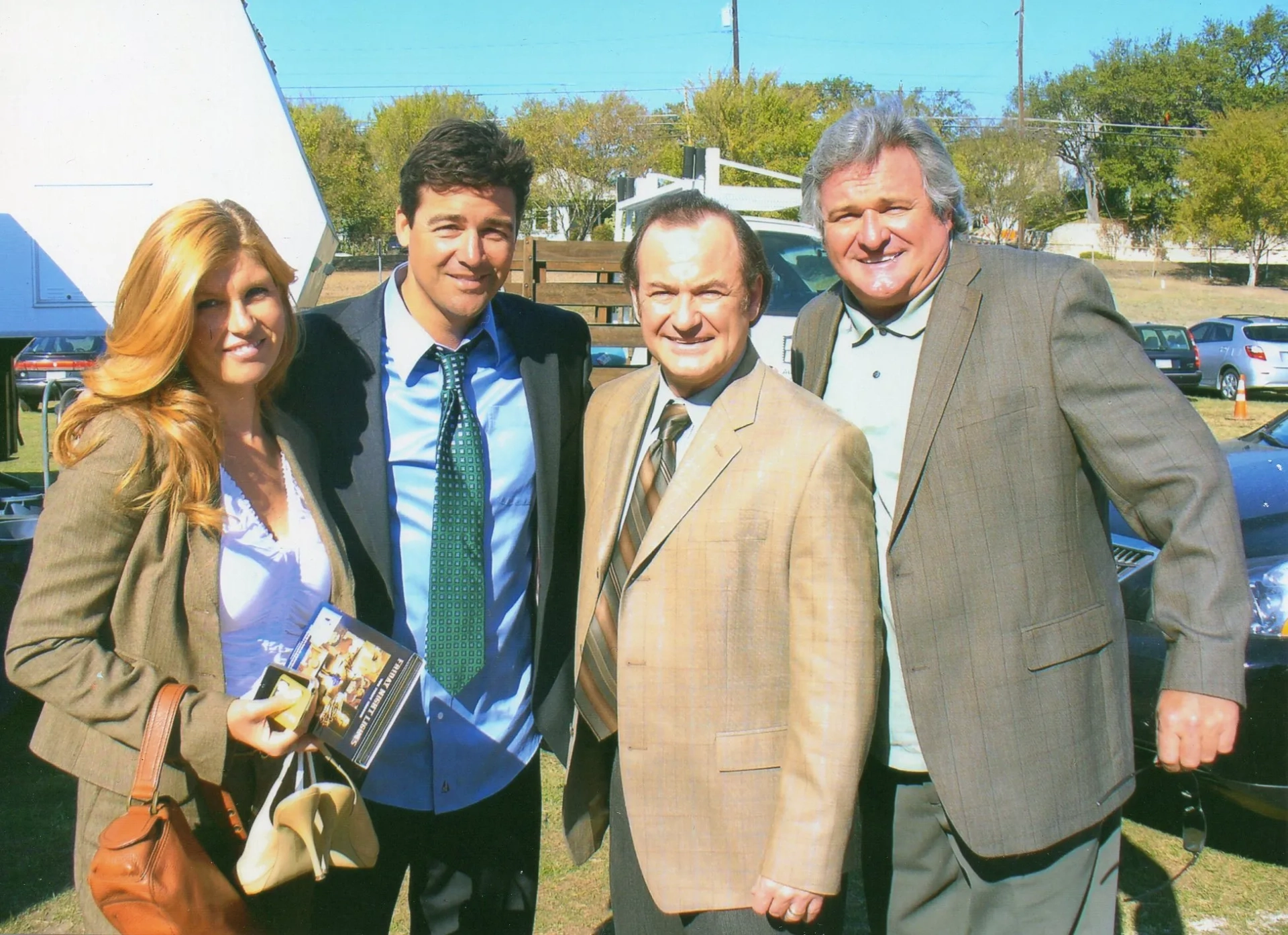 David Born, Connie Britton, Kyle Chandler, and Brad Leland in Friday Night Lights (2006)