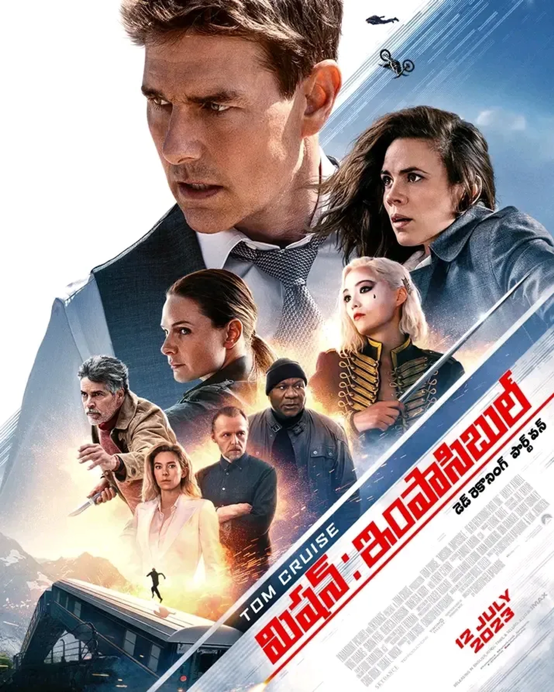 Tom Cruise, Ving Rhames, Esai Morales, Rebecca Ferguson, Simon Pegg, Hayley Atwell, Pom Klementieff, and Vanessa Kirby in Mission: Impossible - Dead Reckoning Part One (2023)