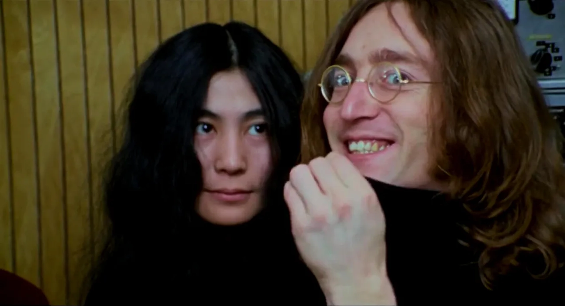 John Lennon and Yoko Ono in The Beatles: Get Back: Part 3: Days 17-22 (2021)