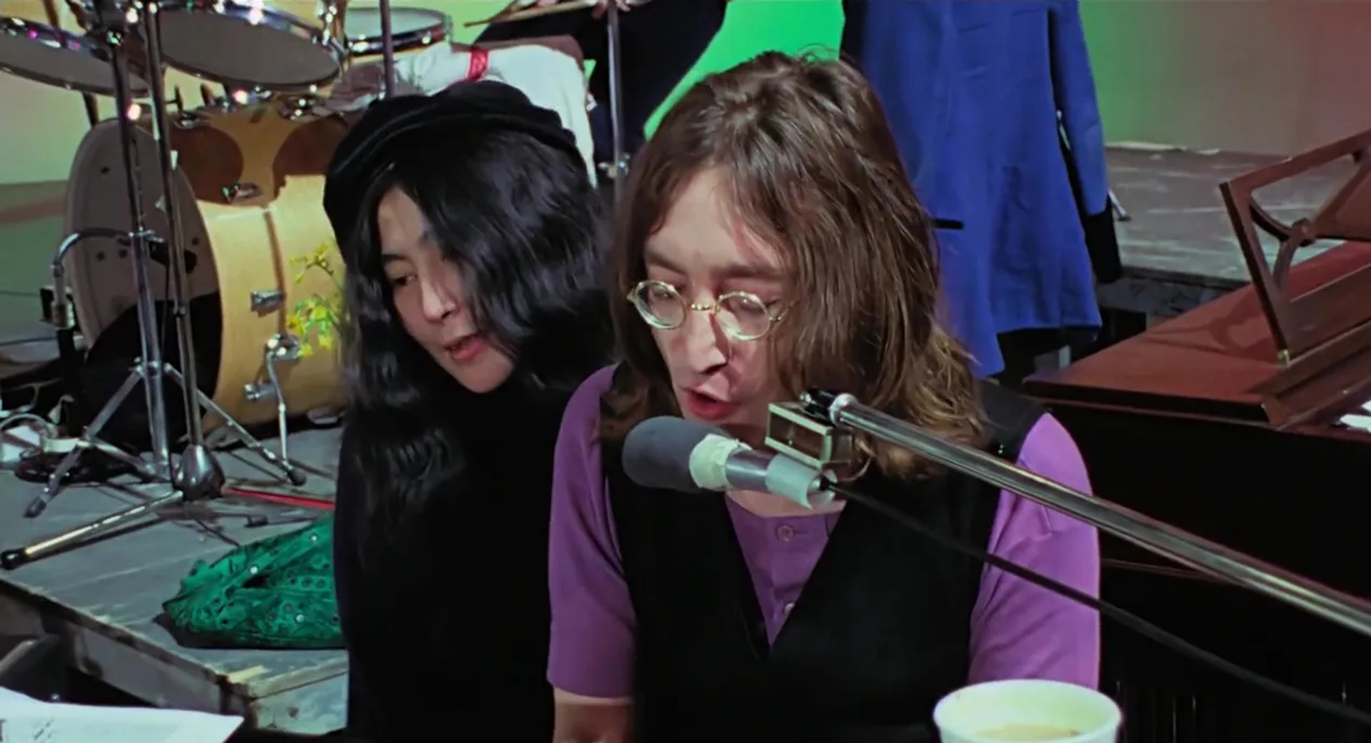 John Lennon and Yoko Ono in The Beatles: Get Back: Part 1: Days 1-7 (2021)