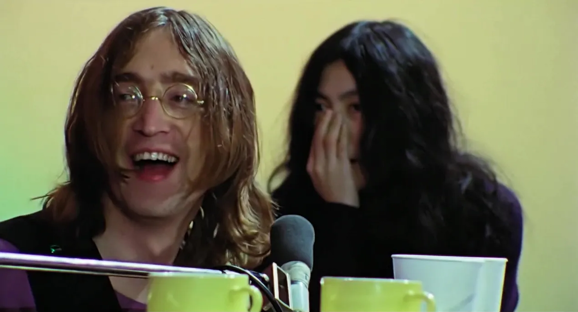 John Lennon and Yoko Ono in The Beatles: Get Back: Part 1: Days 1-7 (2021)