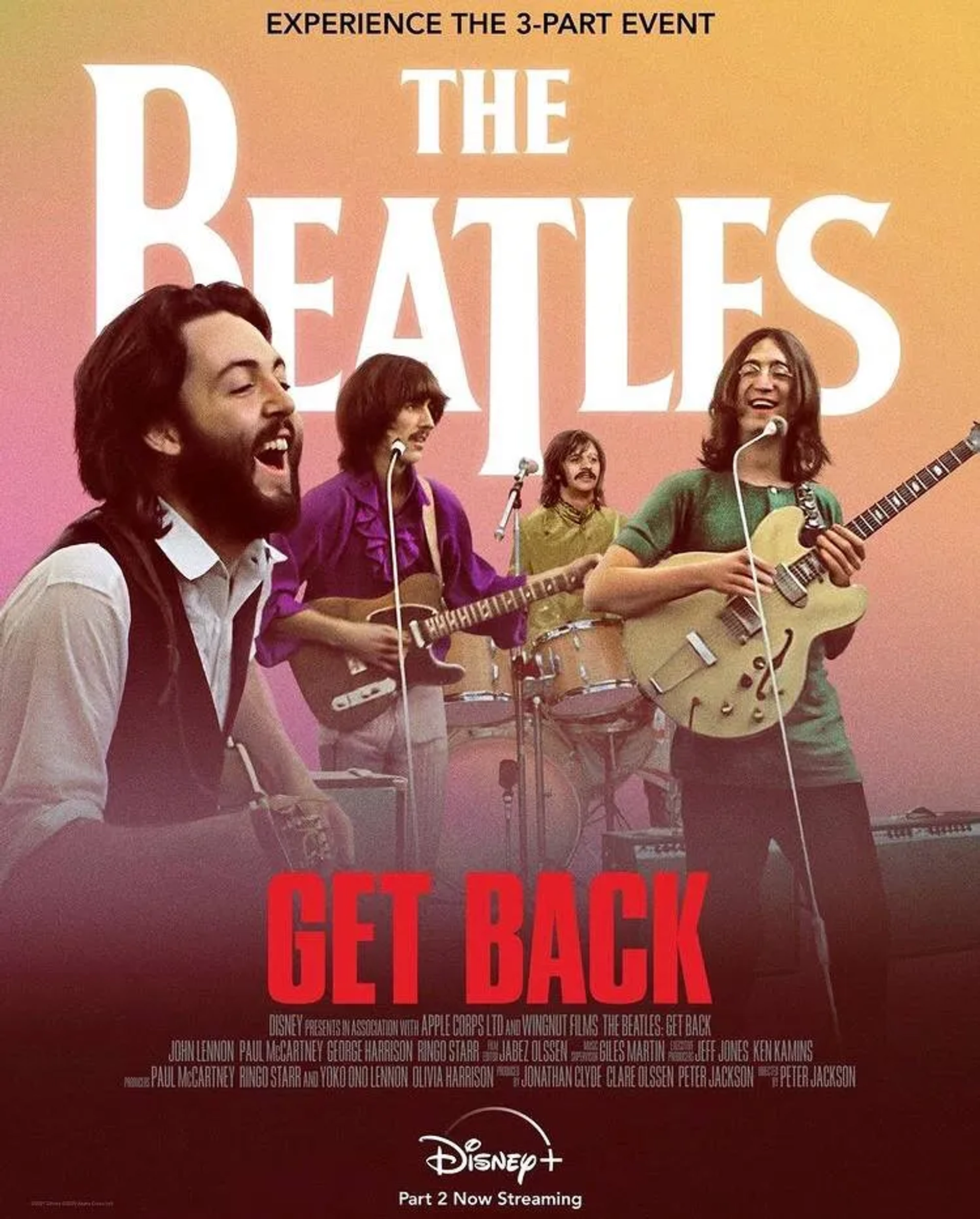 Paul McCartney, John Lennon, George Harrison, Ringo Starr, and The Beatles in The Beatles: Get Back: Part 2: Days 8-16 (2021)