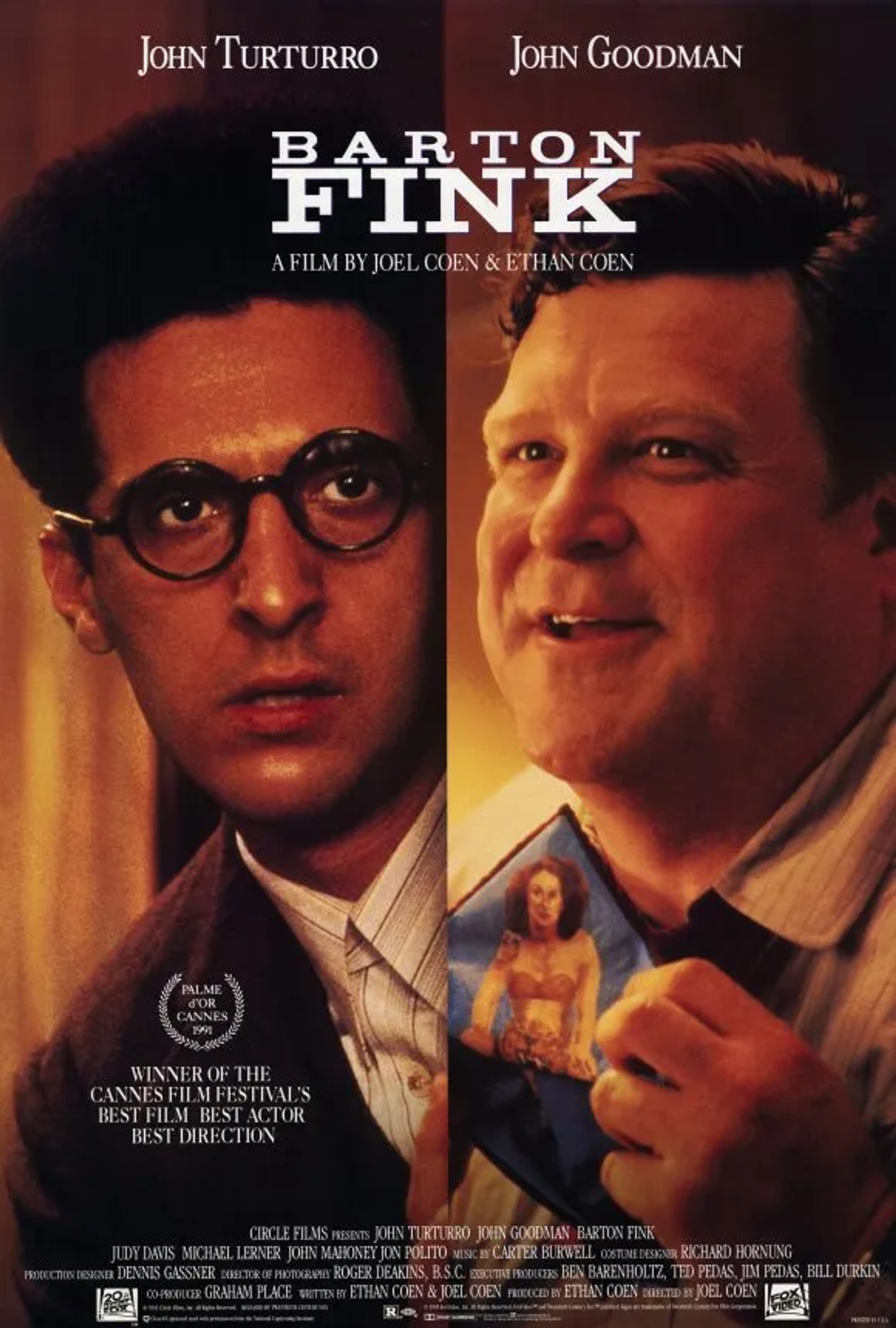 John Goodman and John Turturro in Barton Fink (1991)