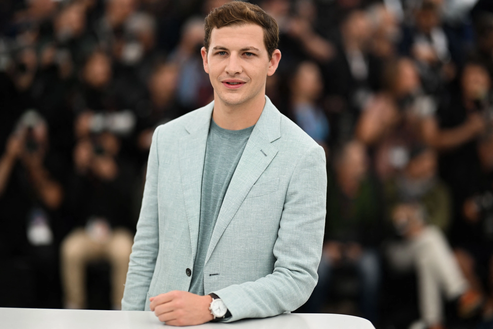 Tye Sheridan at an event for Asphalt City (2023)