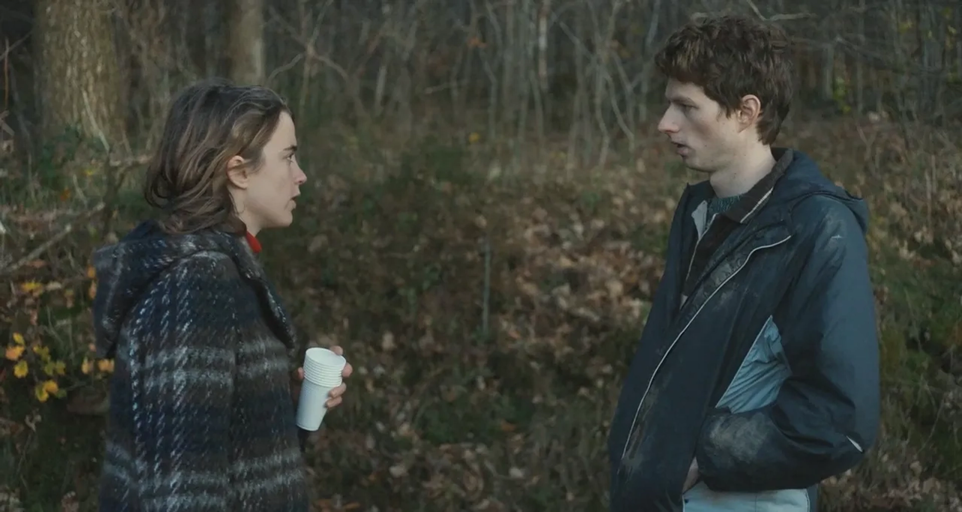 Adèle Haenel and Olivier Bonnaud in The Unknown Girl (2016)