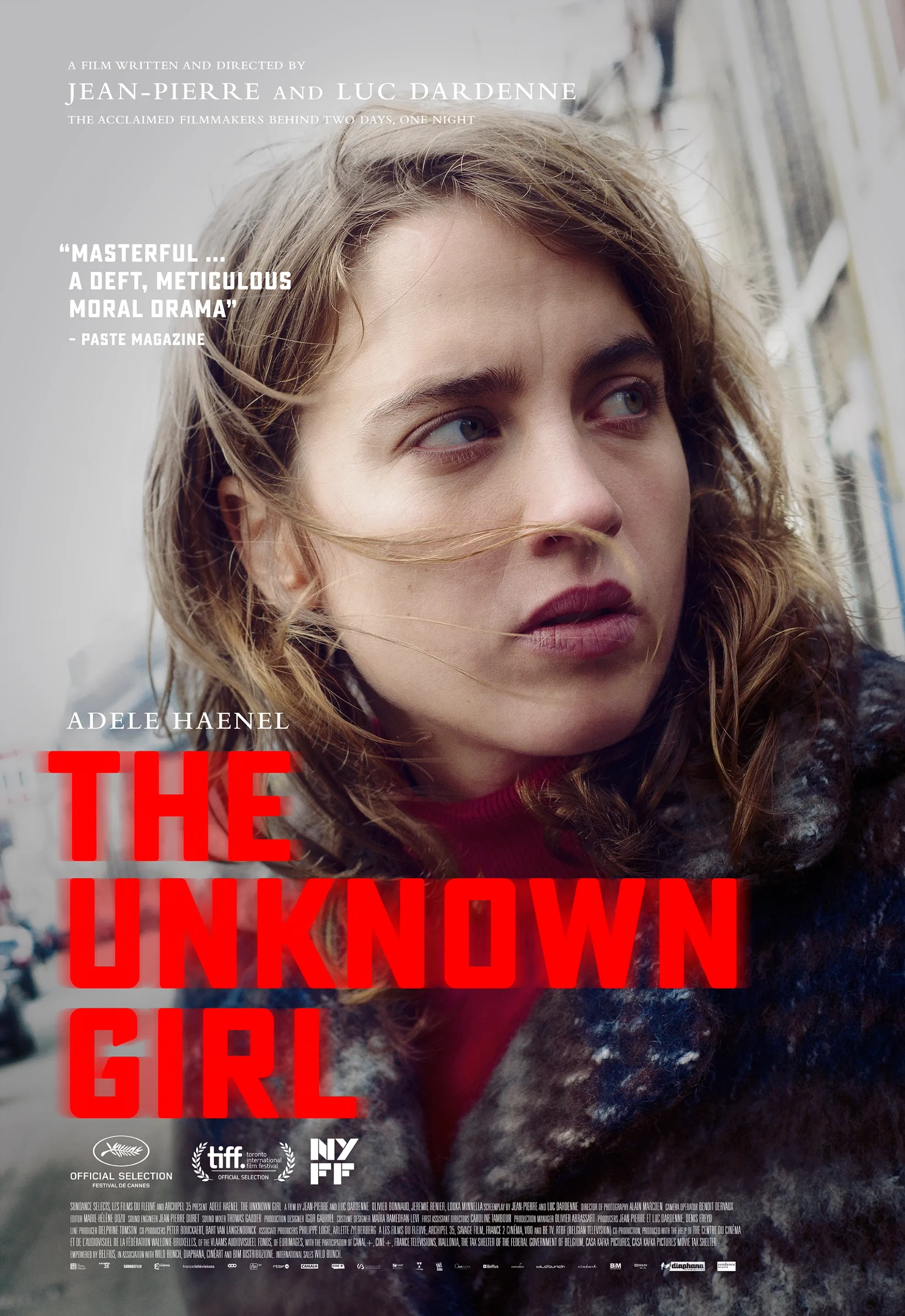 Adèle Haenel in The Unknown Girl (2016)