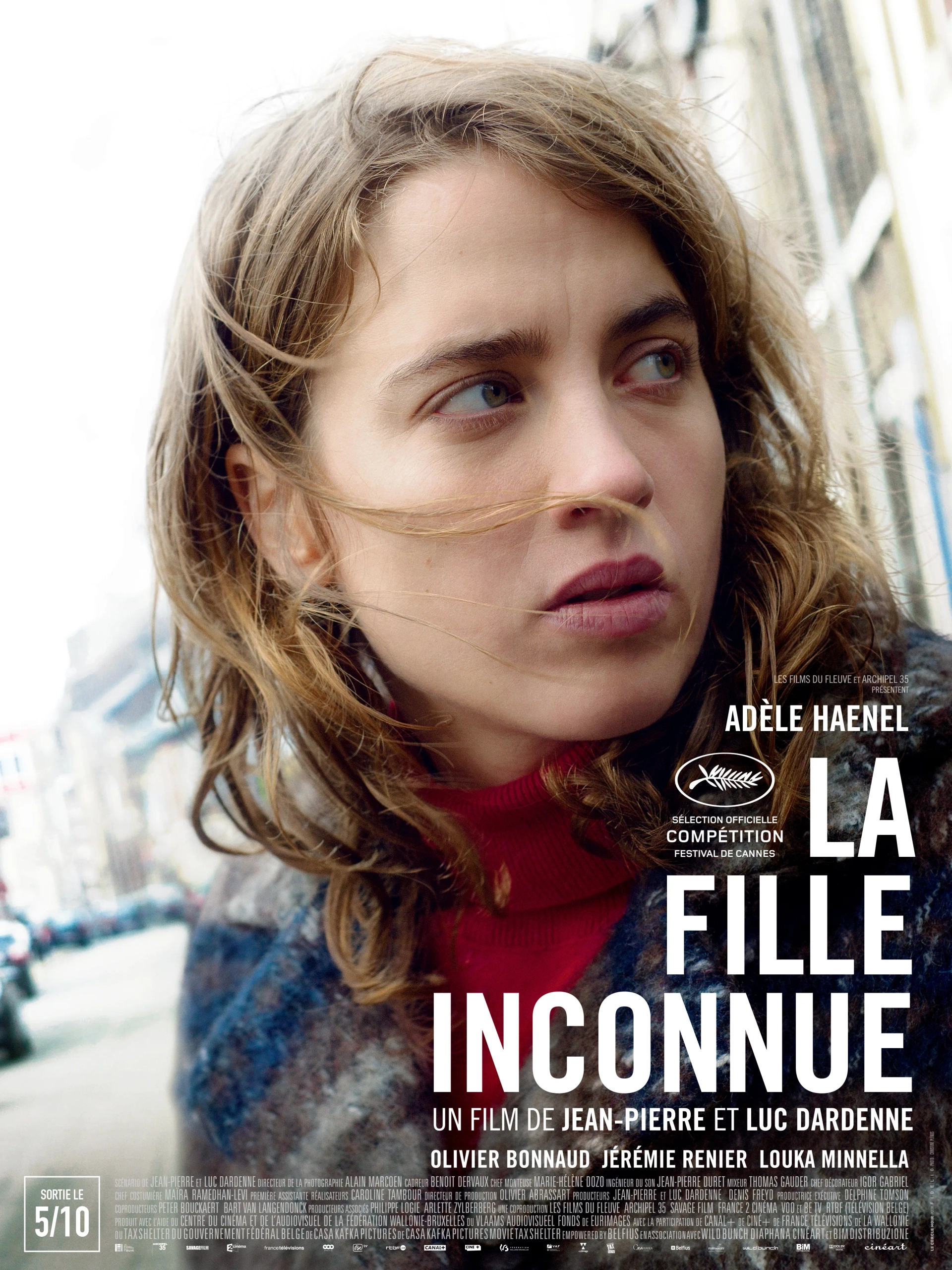 Adèle Haenel in The Unknown Girl (2016)