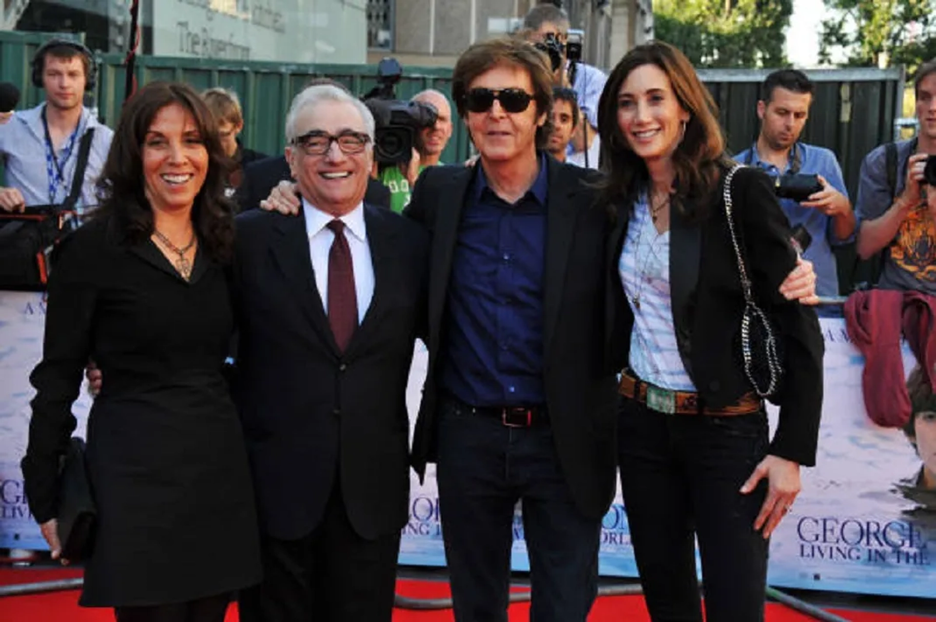 Martin Scorsese, Paul McCartney, Olivia Harrison, and Nancy Shevell at an event for George Harrison: Living in the Material World (2011)