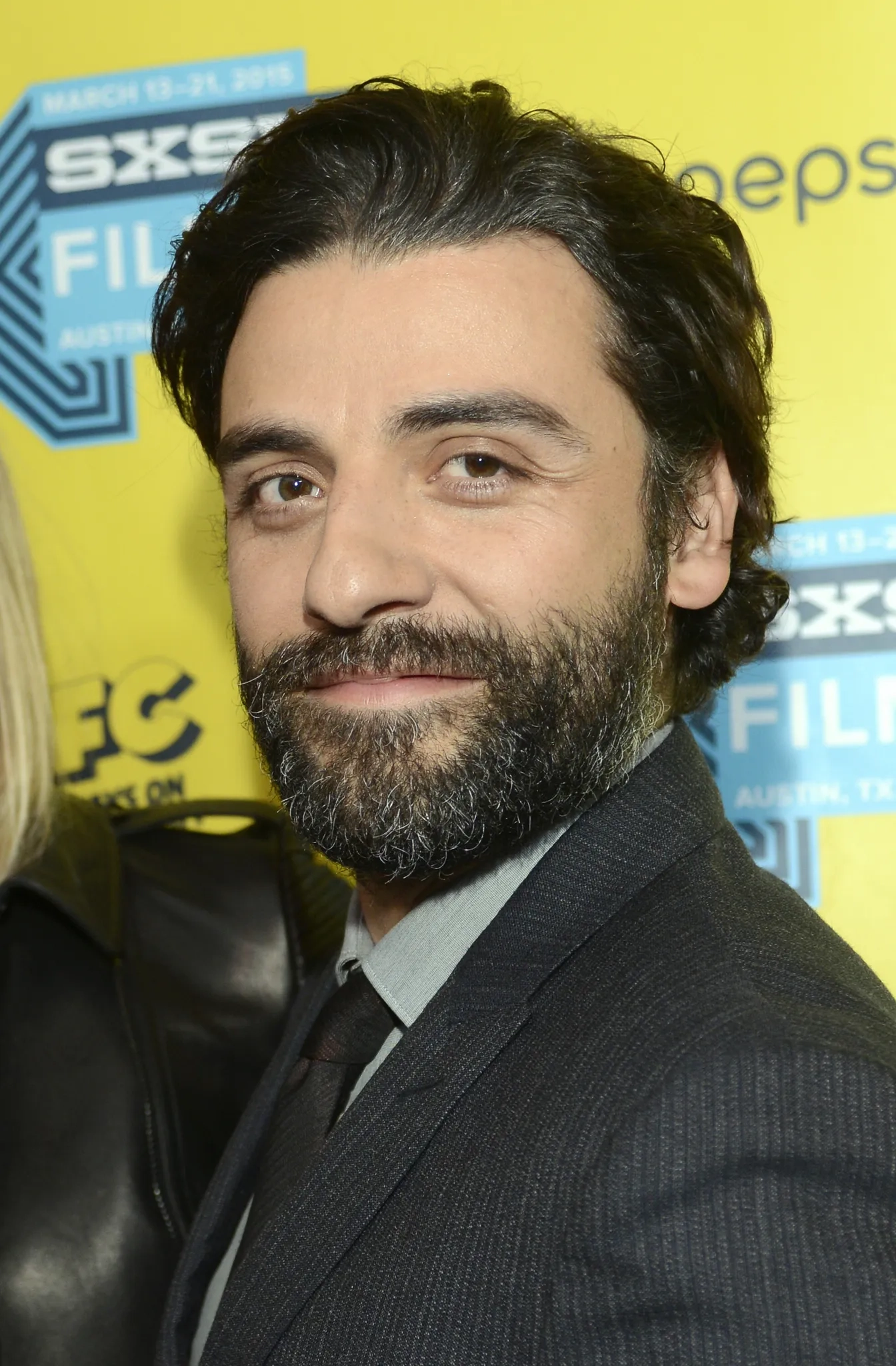 Oscar Isaac at an event for Ex Machina (2014)
