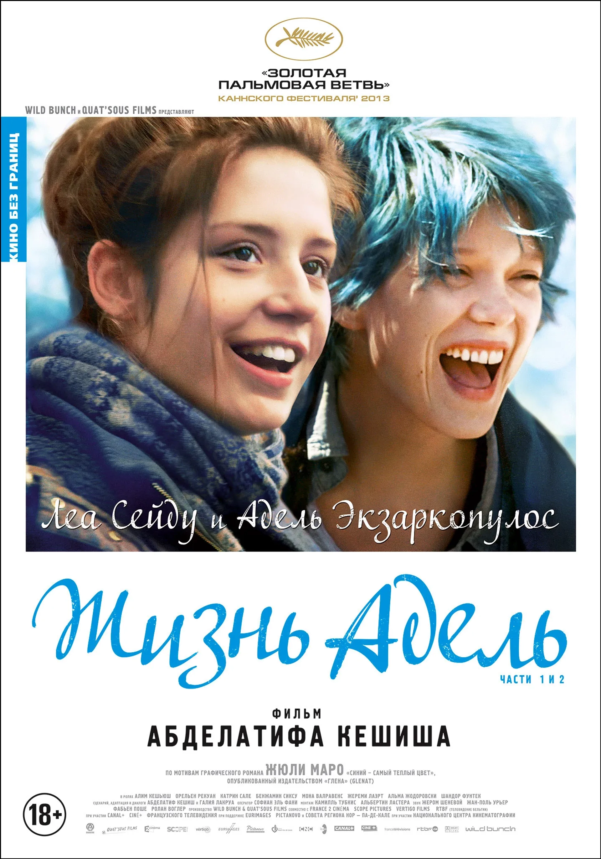 Léa Seydoux and Adèle Exarchopoulos in Blue Is the Warmest Colour (2013)