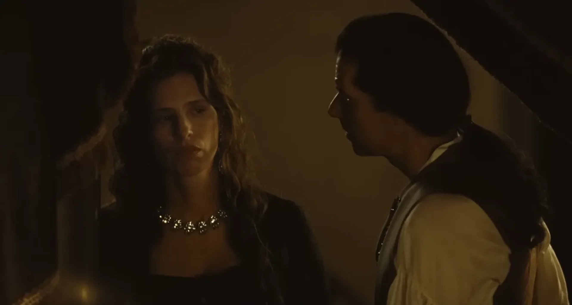 Maïwenn and Melvil Poupaud in Jeanne du Barry (2023)