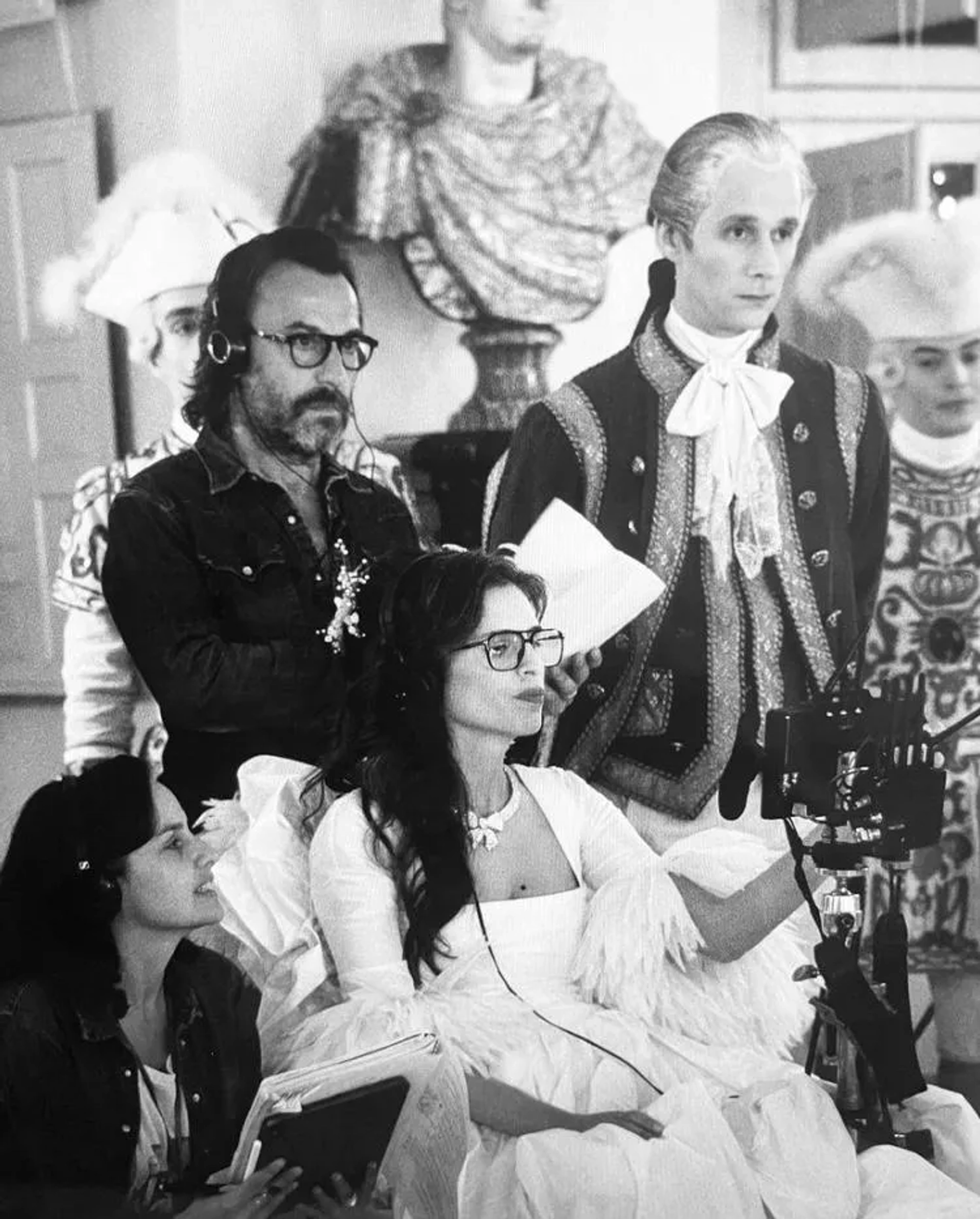 Maïwenn, Marion Pin, Fred Gérard, and Benjamin Lavernhe in Jeanne du Barry (2023)