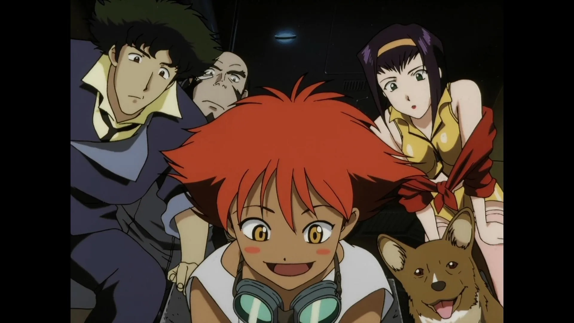 Megumi Hayashibara, Unshô Ishizuka, Aoi Tada, and Kôichi Yamadera in Cowboy Bebop (1998)