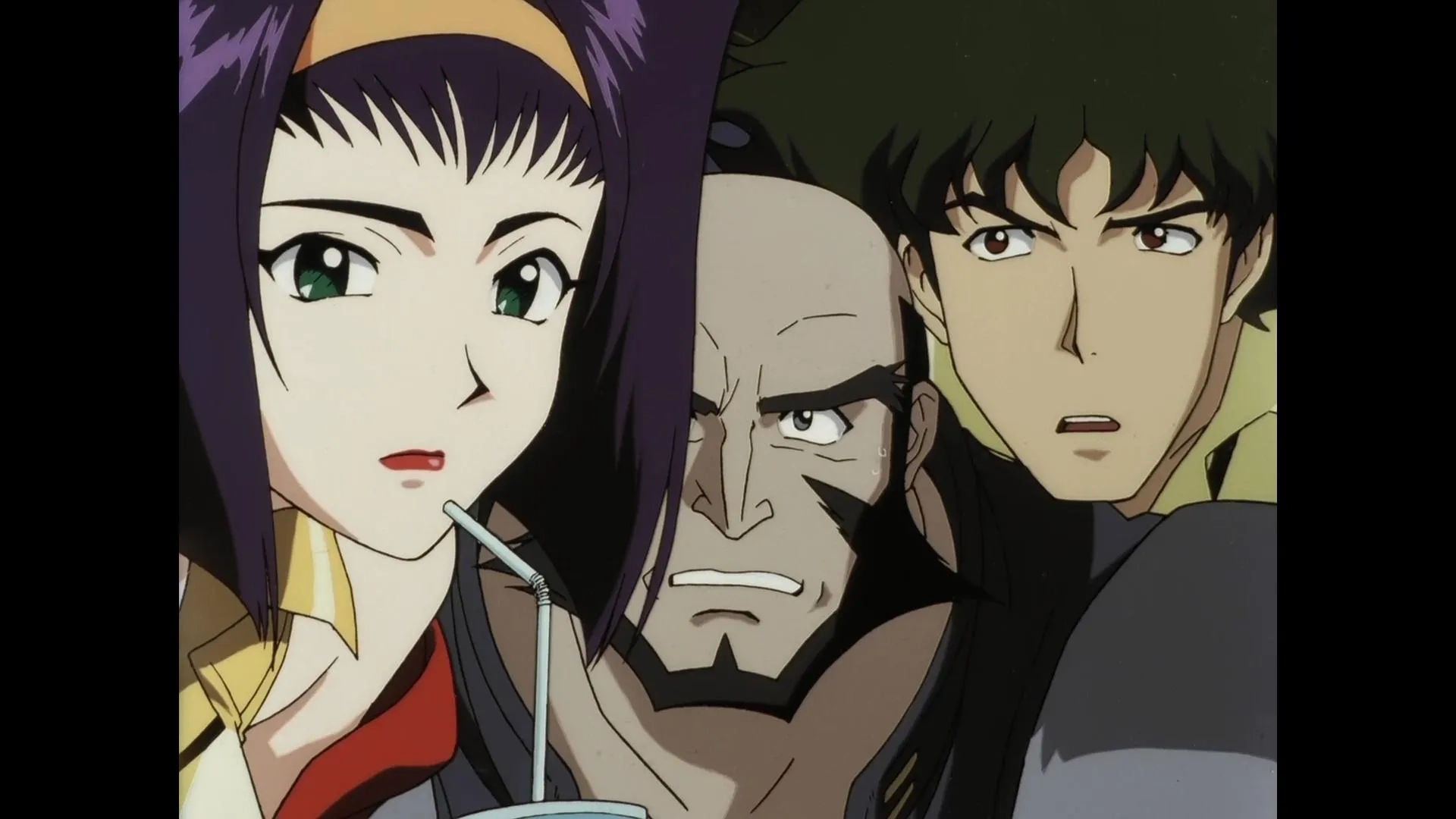 Megumi Hayashibara, Unshô Ishizuka, and Kôichi Yamadera in Cowboy Bebop (1998)