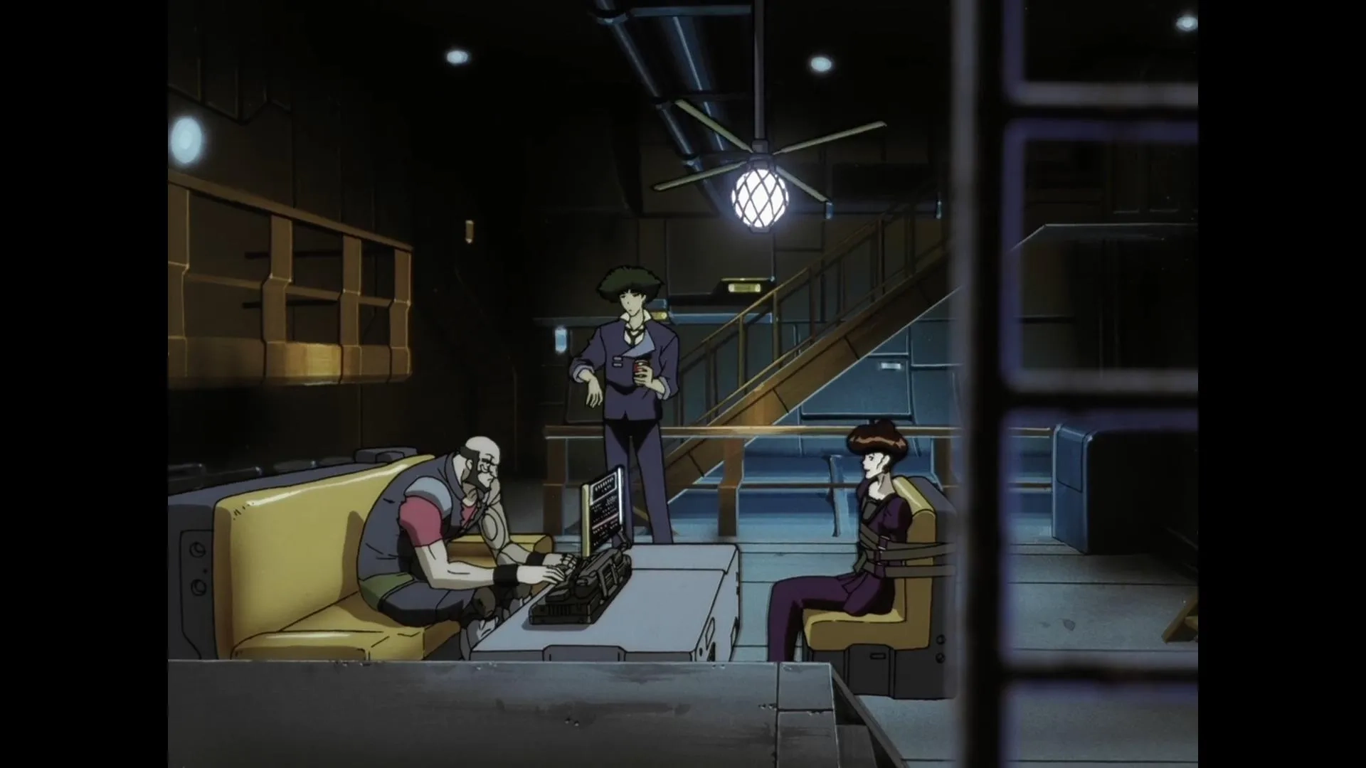 Unshô Ishizuka, Kôichi Yamadera, and Mari Arita in Cowboy Bebop (1998)