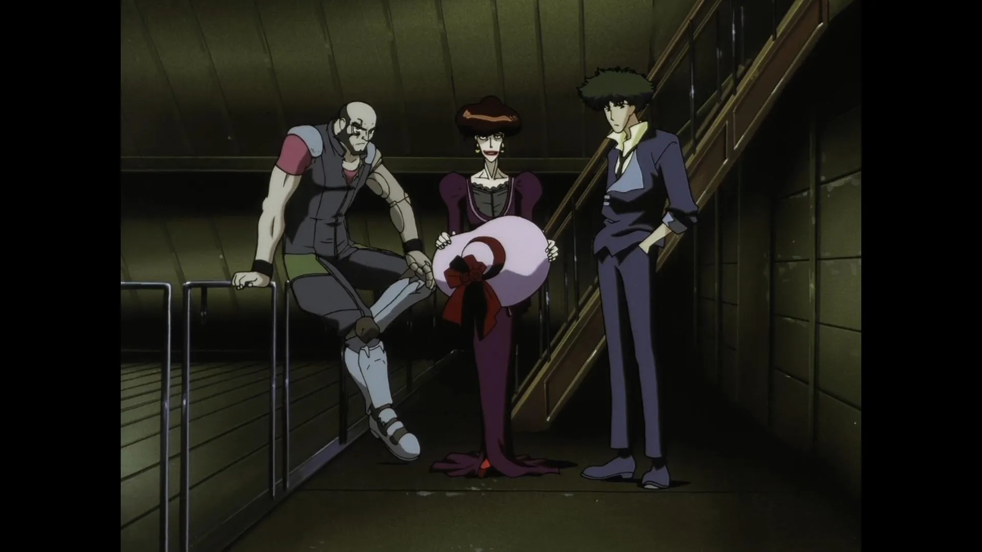 Unshô Ishizuka, Kôichi Yamadera, and Mari Arita in Cowboy Bebop (1998)