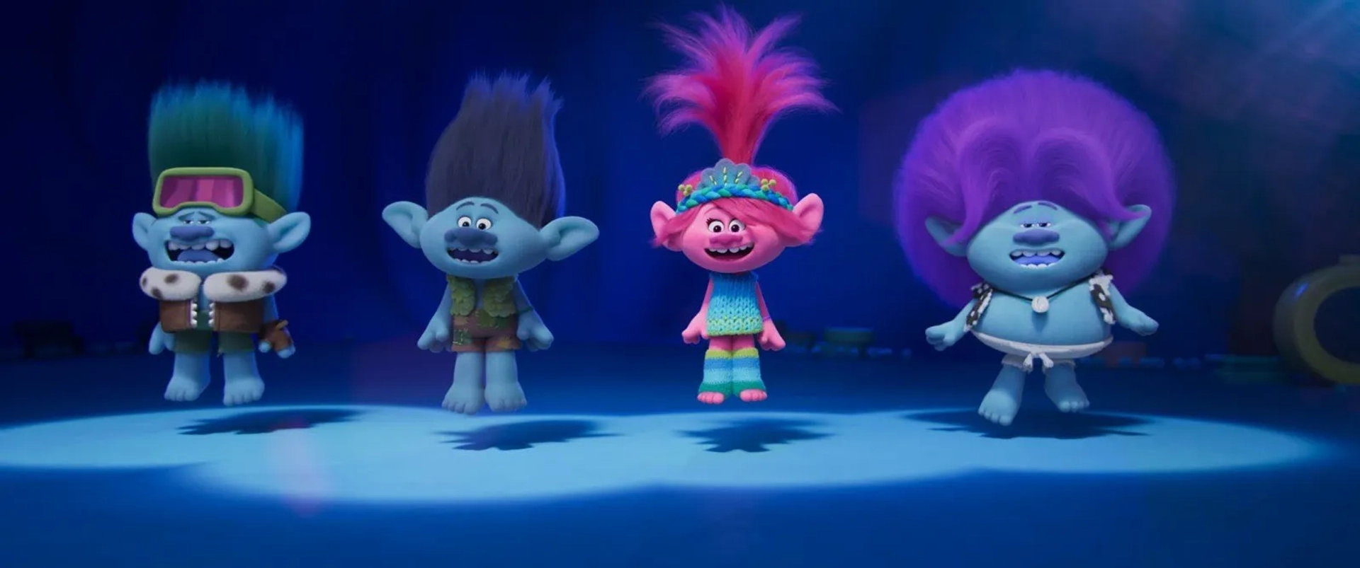 Justin Timberlake, Anna Kendrick, Eric André, and Daveed Diggs in Trolls Band Together (2023)