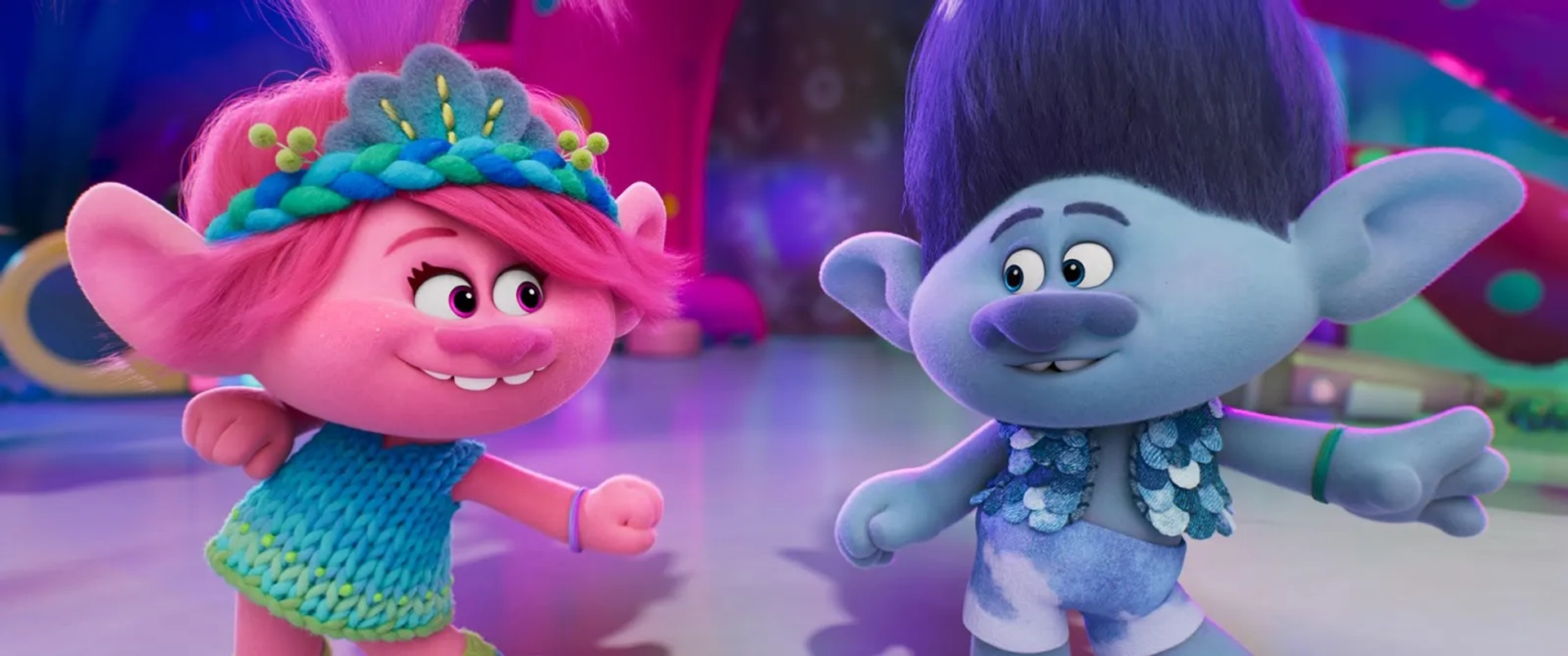 Justin Timberlake and Anna Kendrick in Trolls Band Together (2023)