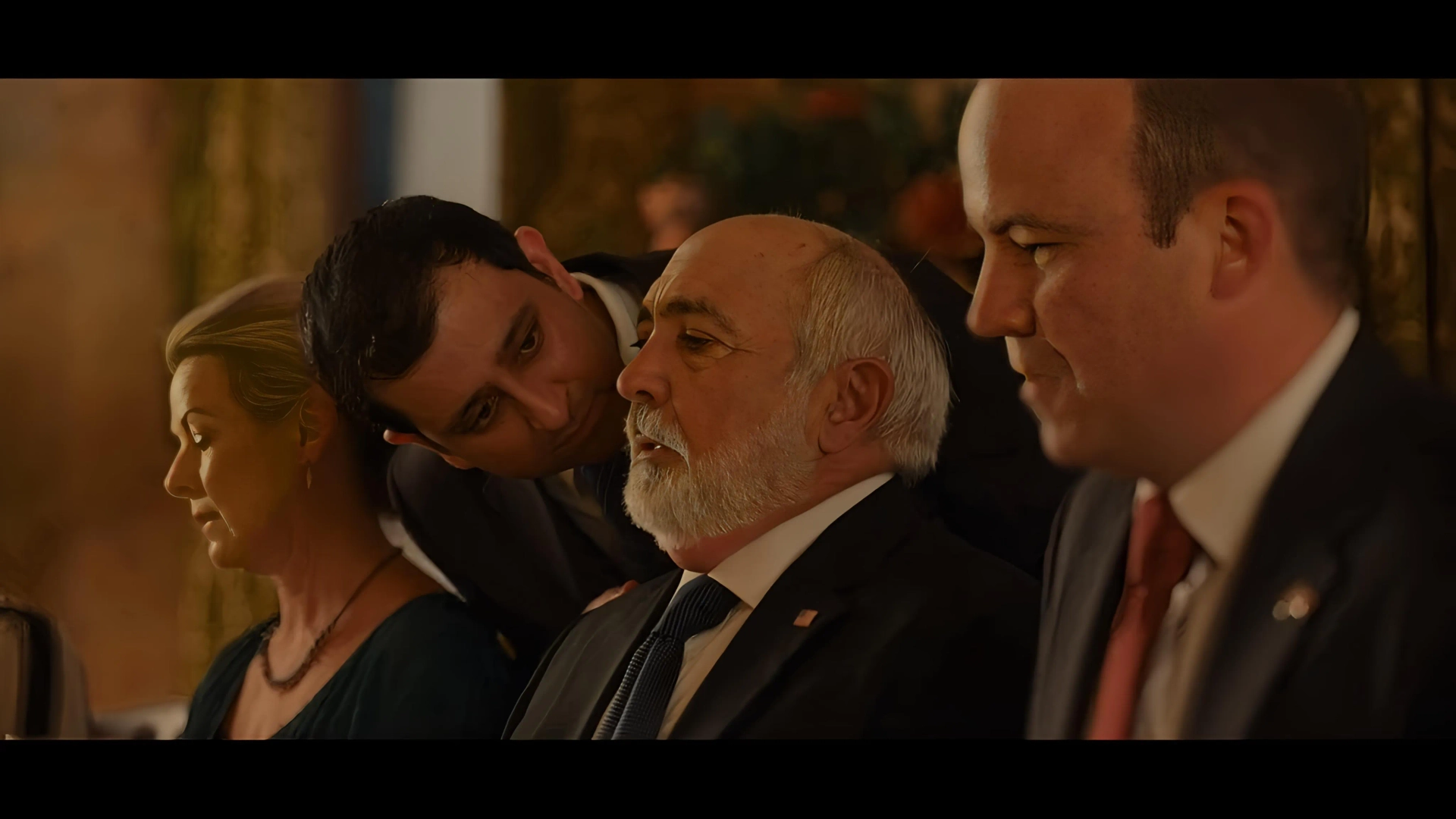 Miguel Sandoval, Rory Kinnear, and Waseem Mirza in The Diplomat (2023)