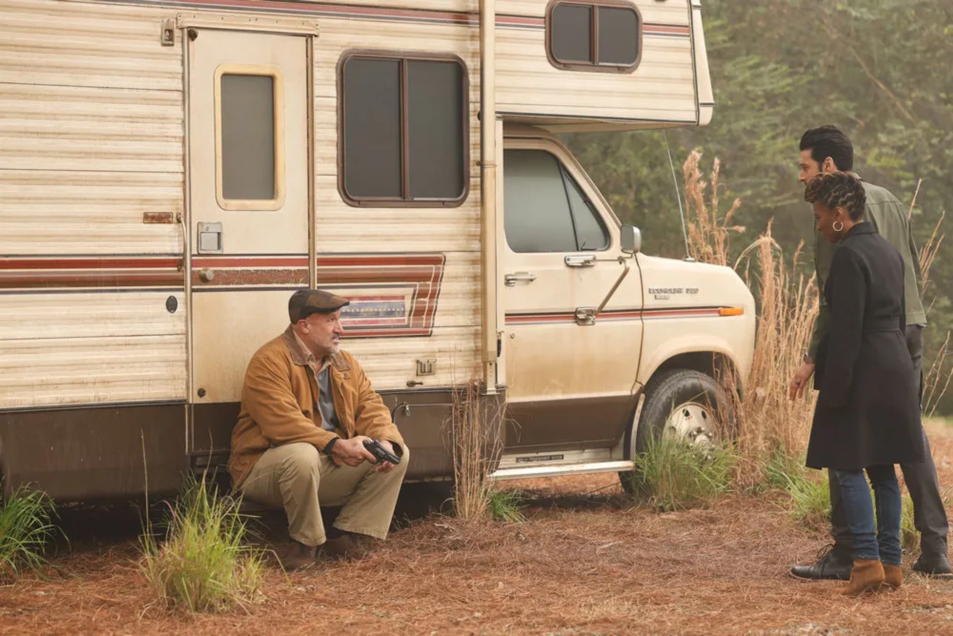 Mo Gallini, Shanola Hampton, and Karan Oberoi in Found: Missing While Homeless (2023)