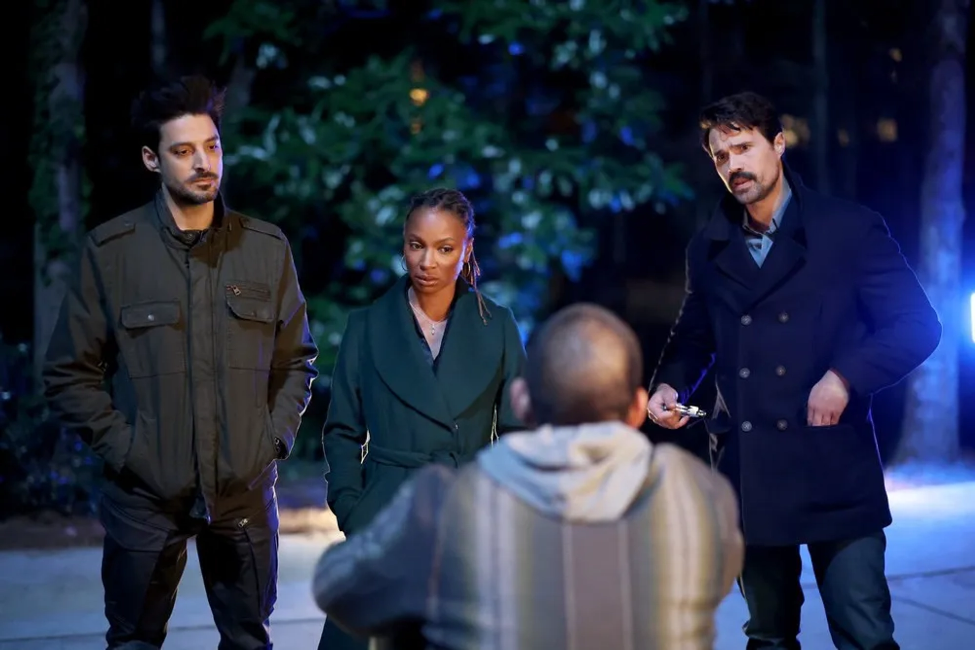 Shanola Hampton, Karan Oberoi, and Brett Dalton in Found: Missing While Addicted (2023)